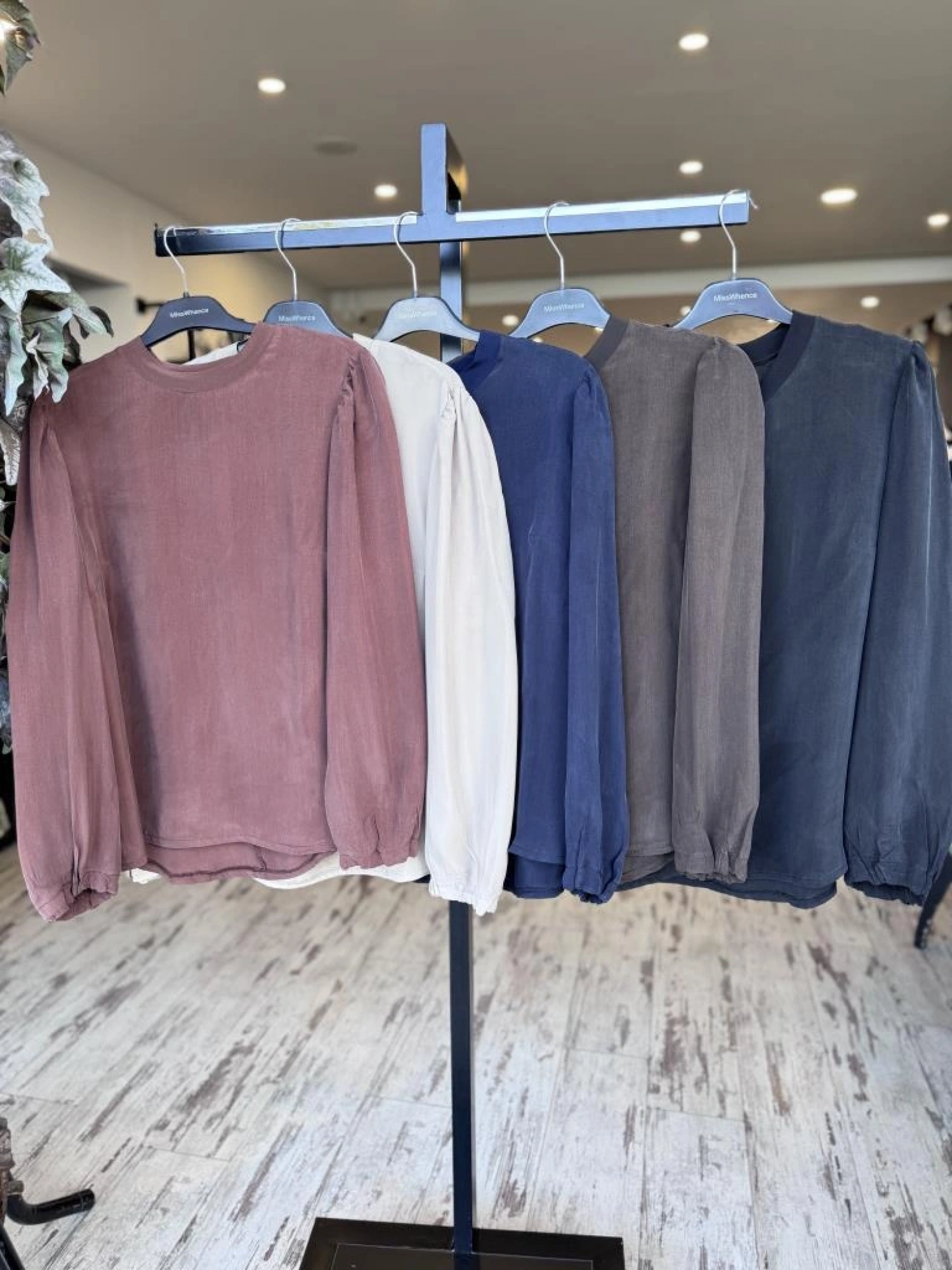 Misswhence Basic Cupra İpek Bluz 37019