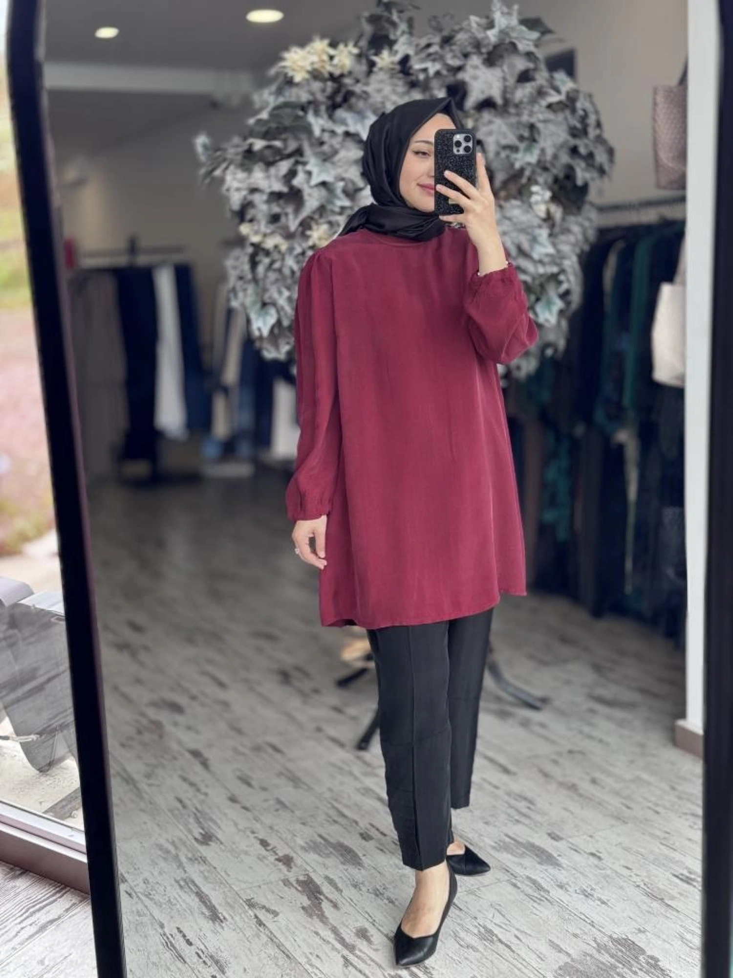 Misswhence Basic Cupra İpek Tunik 37025