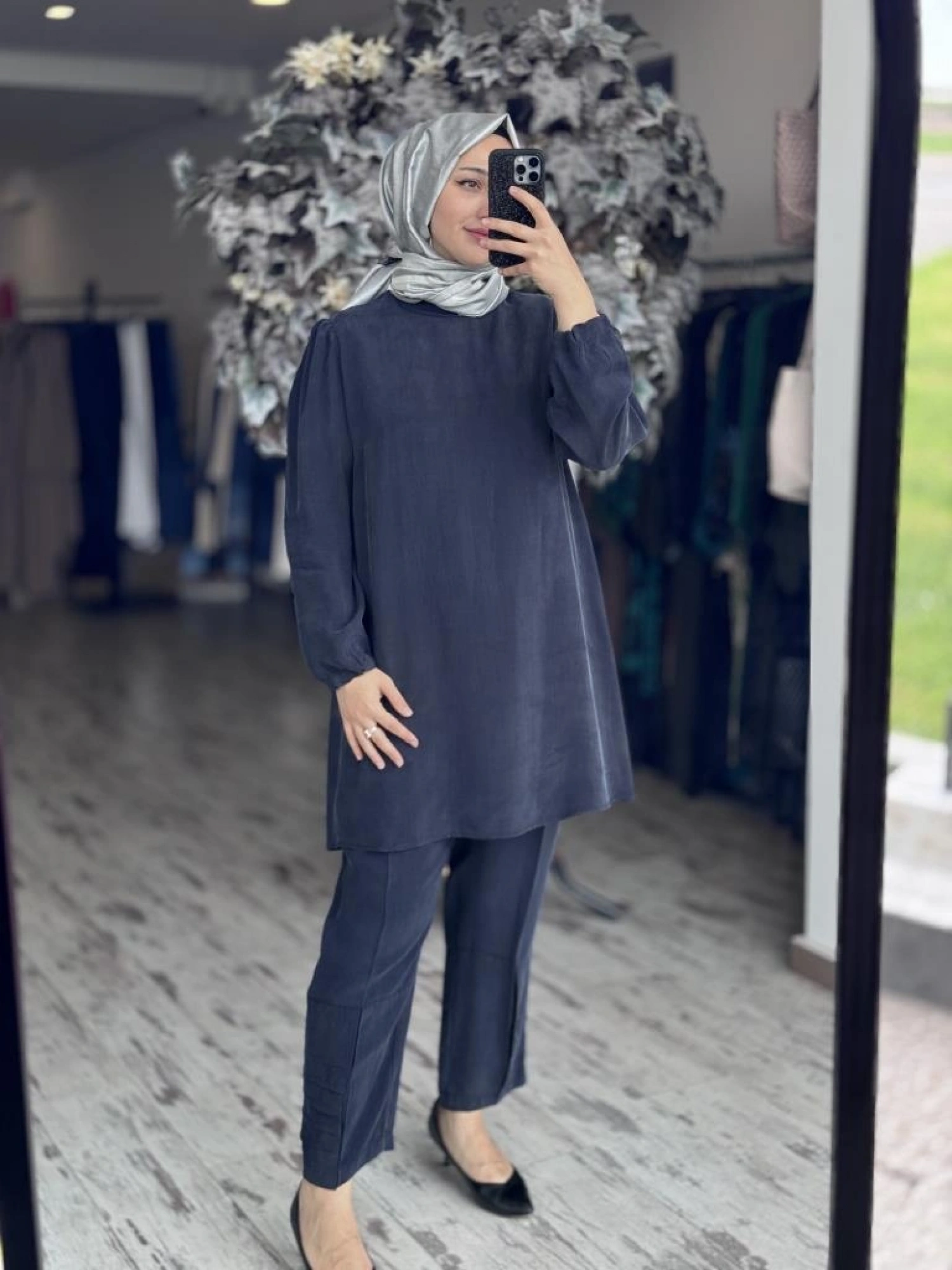 Misswhence Basic Cupra İpek Tunik 37025