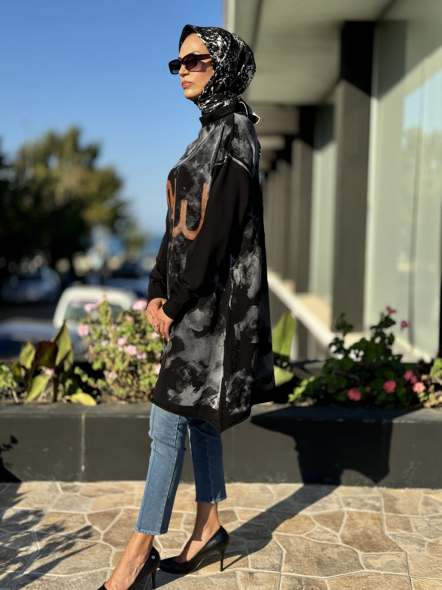 Misswhence Baskılı Triko Tunik 36021