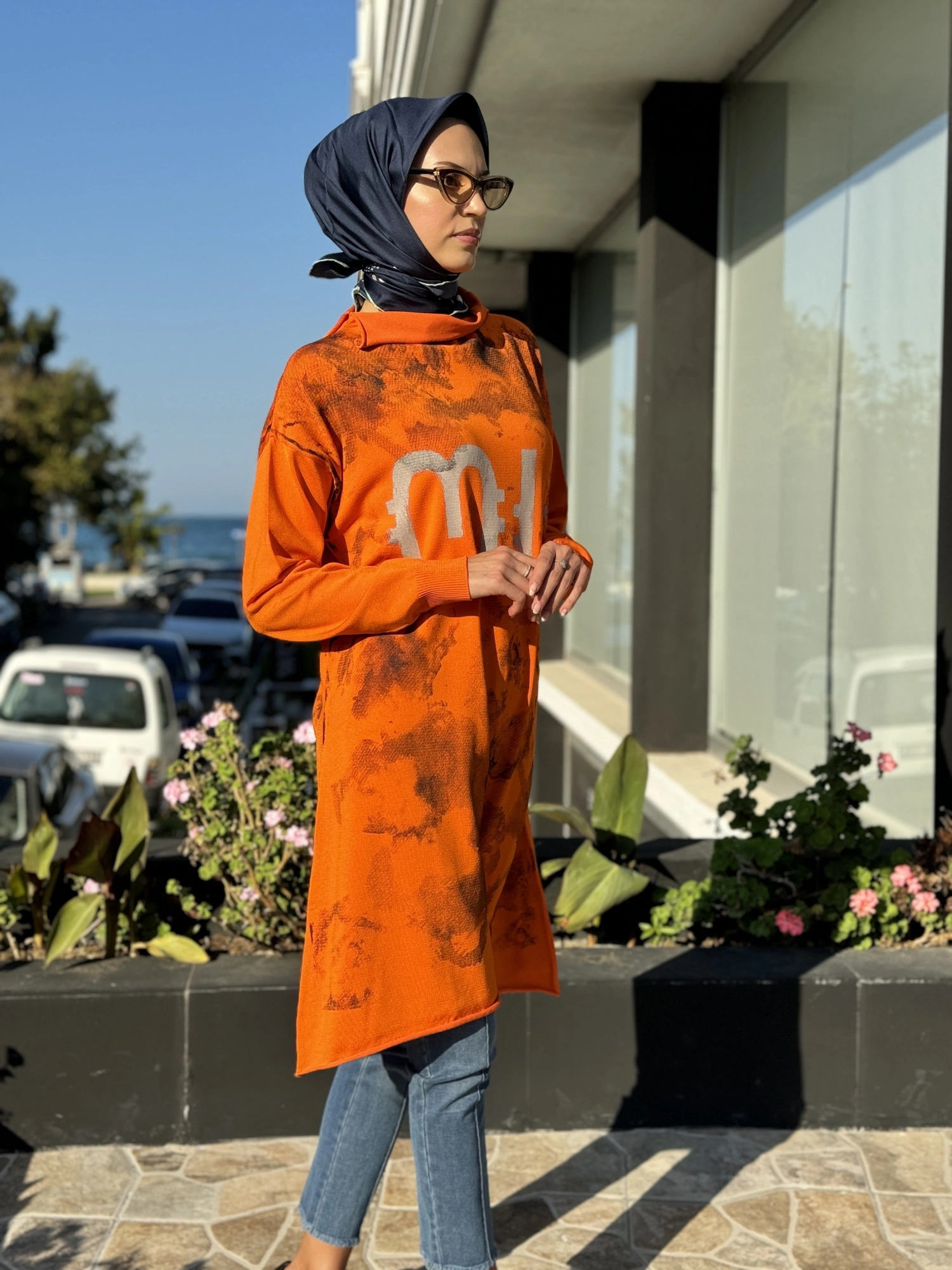 Misswhence Baskılı Triko Tunik 36021