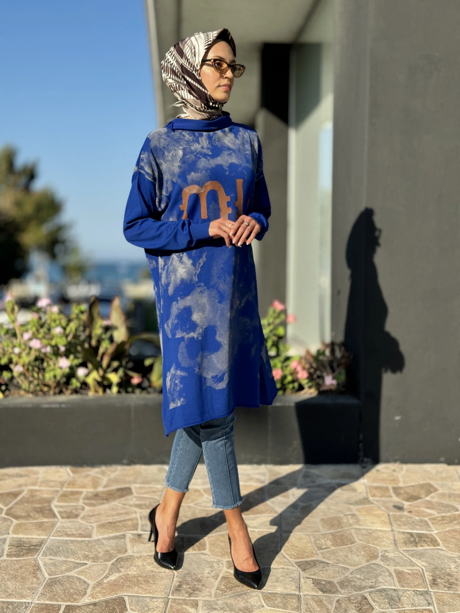 Misswhence Baskılı Triko Tunik 36021