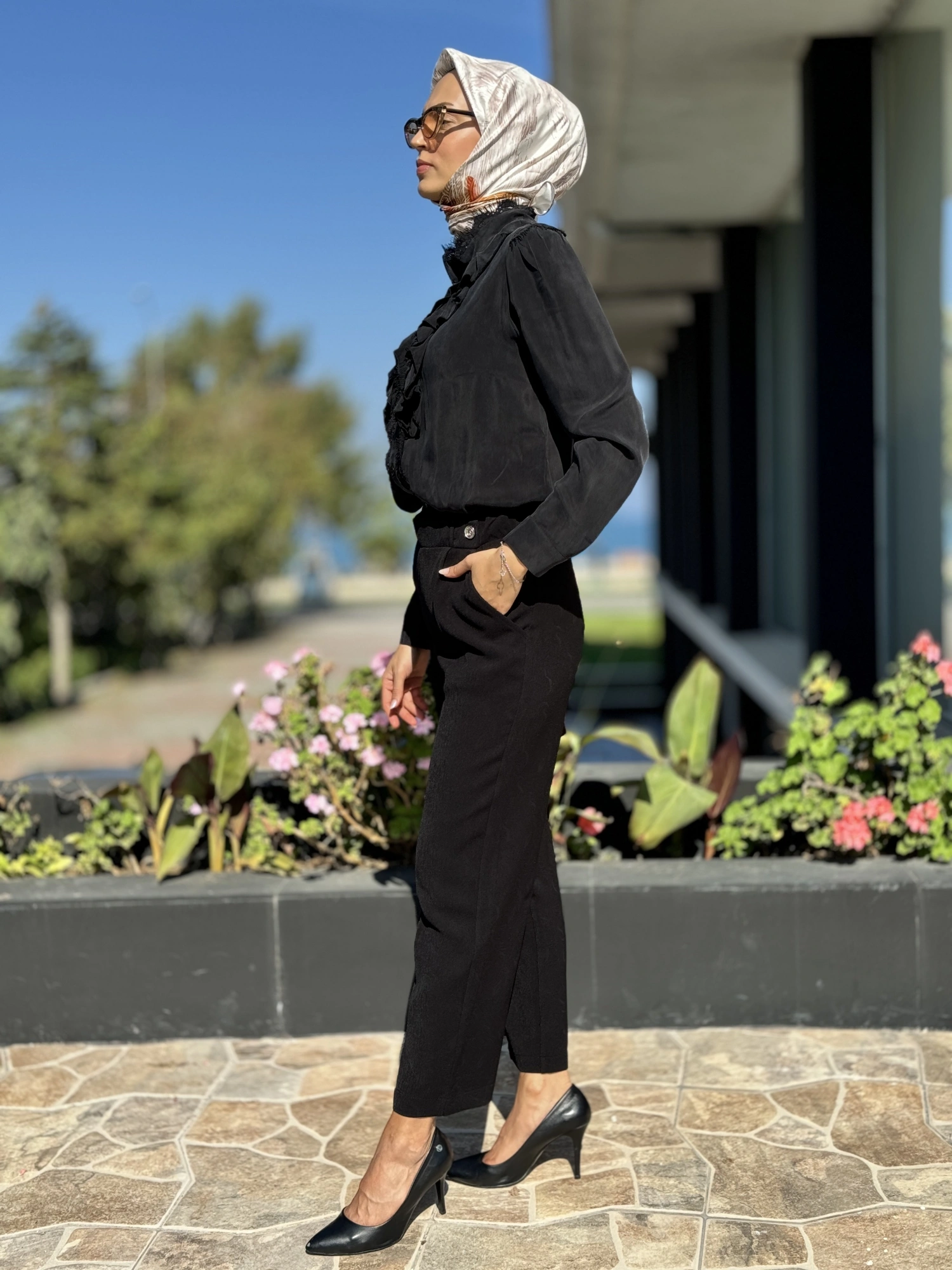 Misswhence Beli Lastikli Cepli Kalem Pantolon 36102