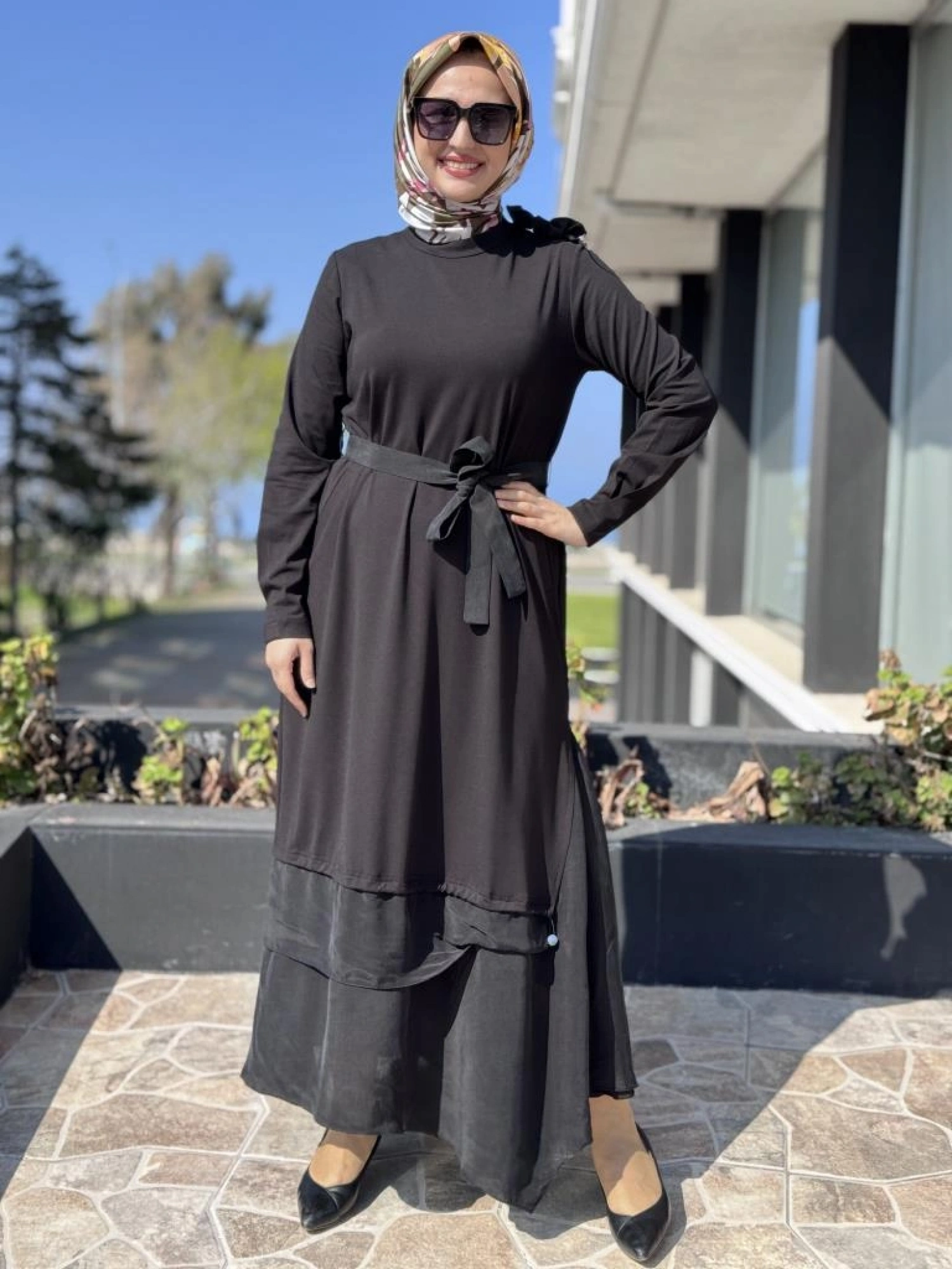 Misswhence Büzgü Detaylı Modal Elbise 37848