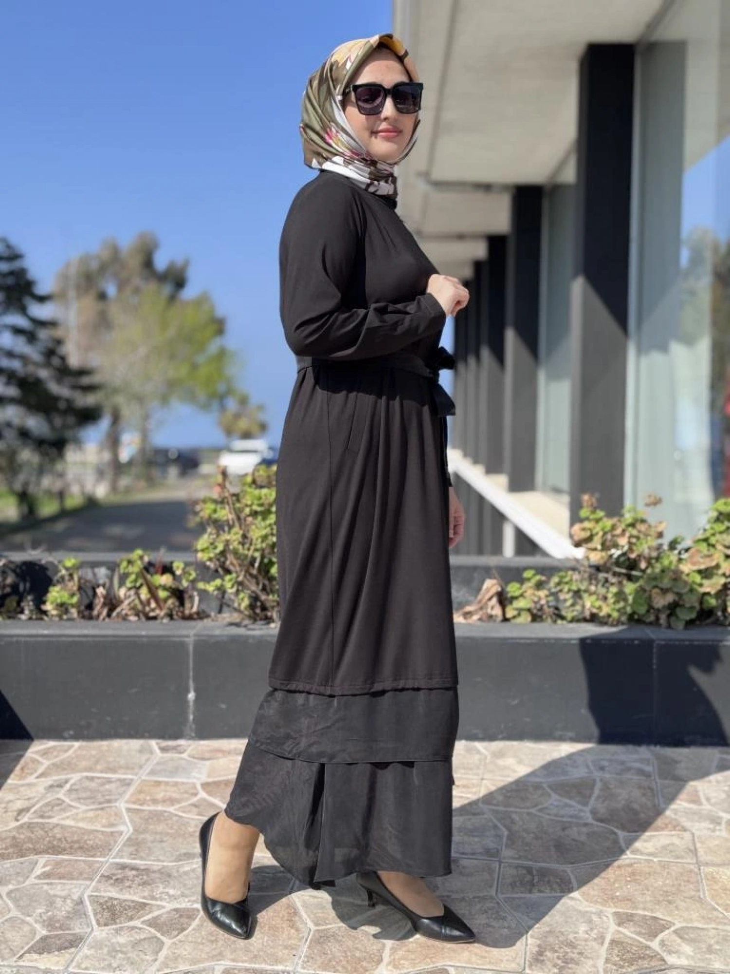 Misswhence Büzgü Detaylı Modal Elbise 37848