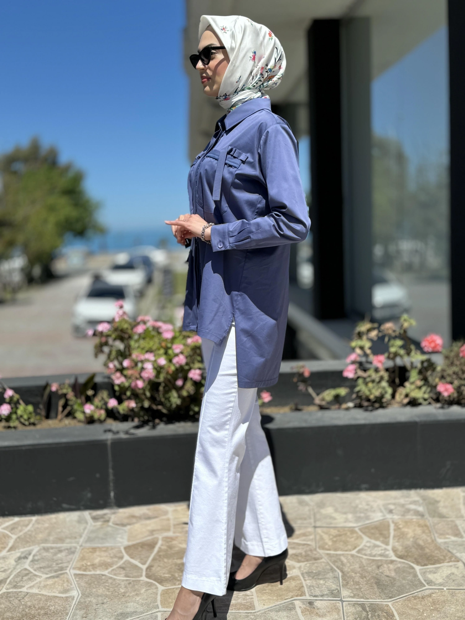 Misswhence Cep Detaylı Poplin Gömlek 35314