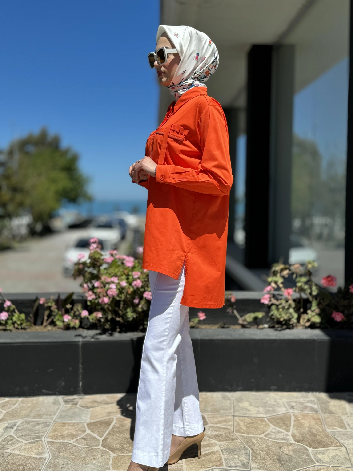 Misswhence Cep Detaylı Poplin Gömlek 35314