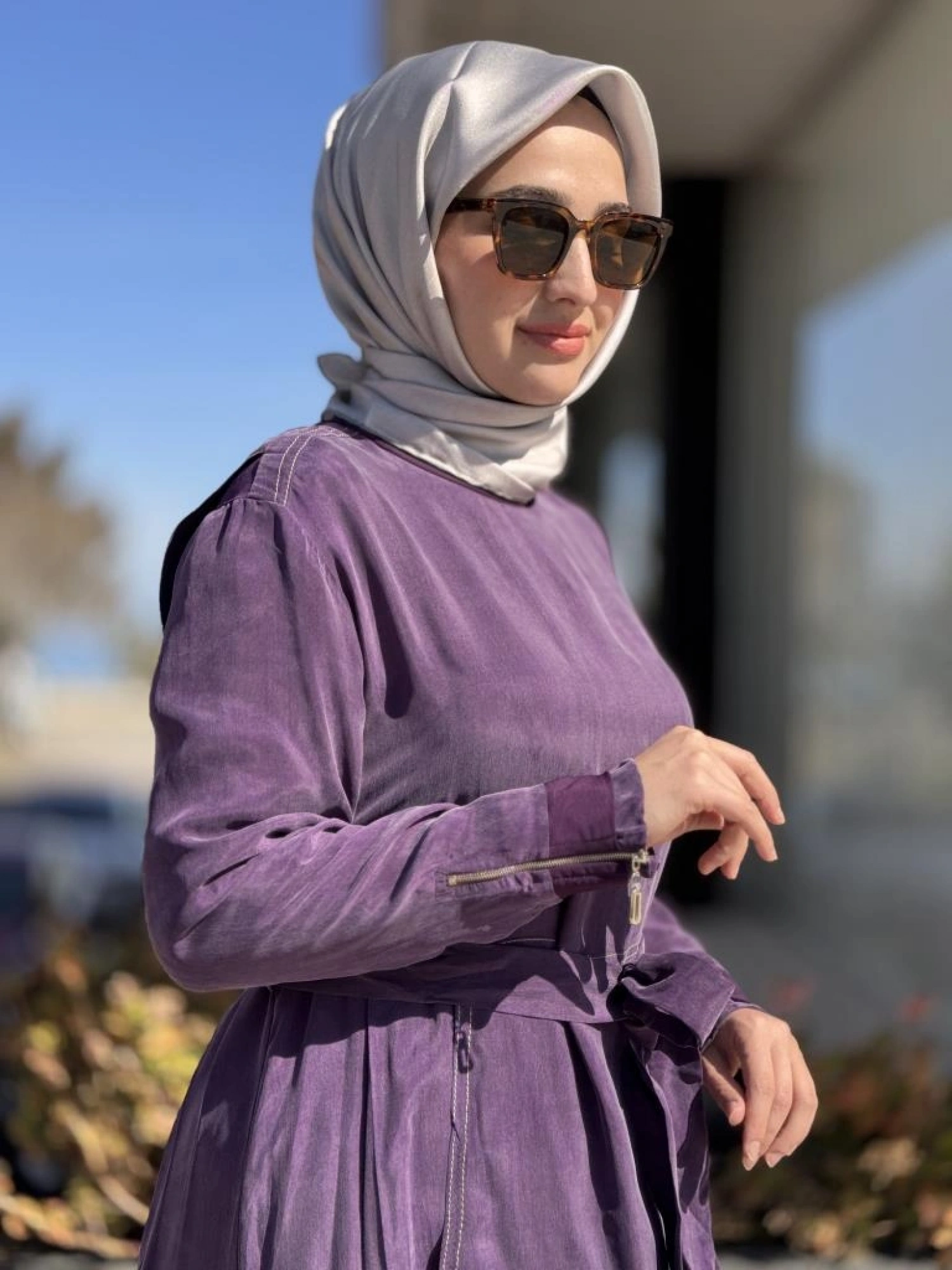 Misswhence Cep Detaylı Spor Dikişli Cupra İpek Elbise 37838