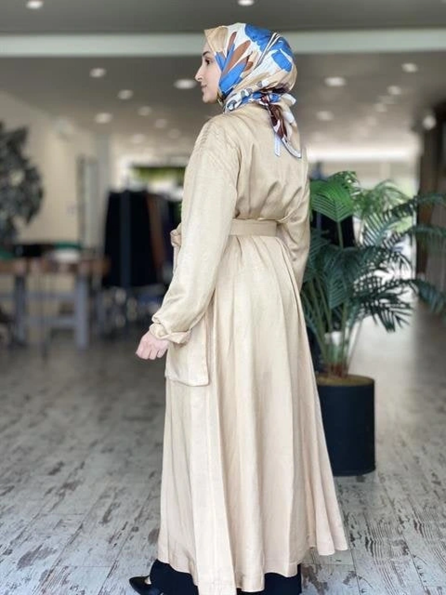 Misswhence Chanel Keten Bej Pardesü 33513