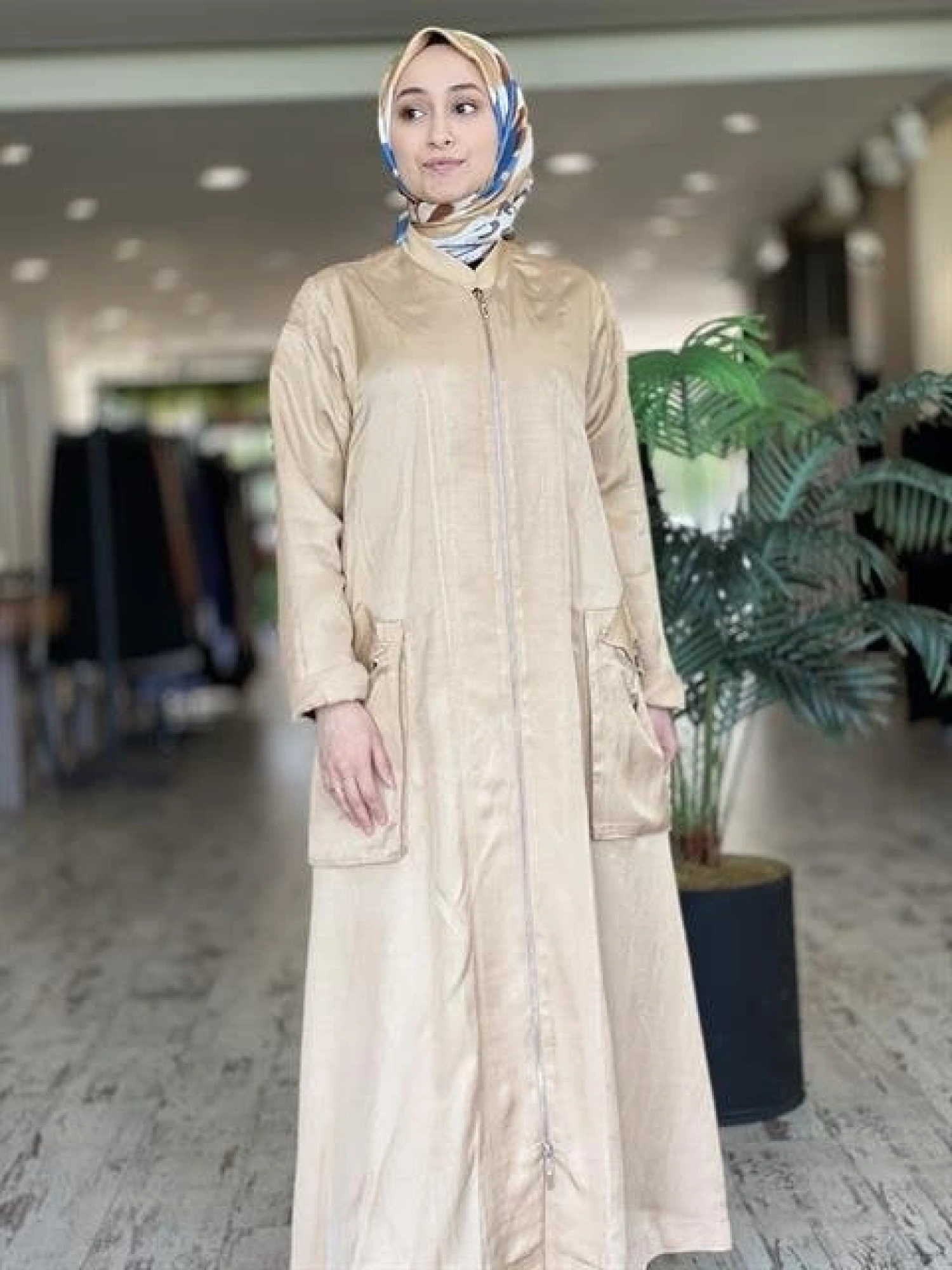 Misswhence Chanel Keten Bej Pardesü 33513