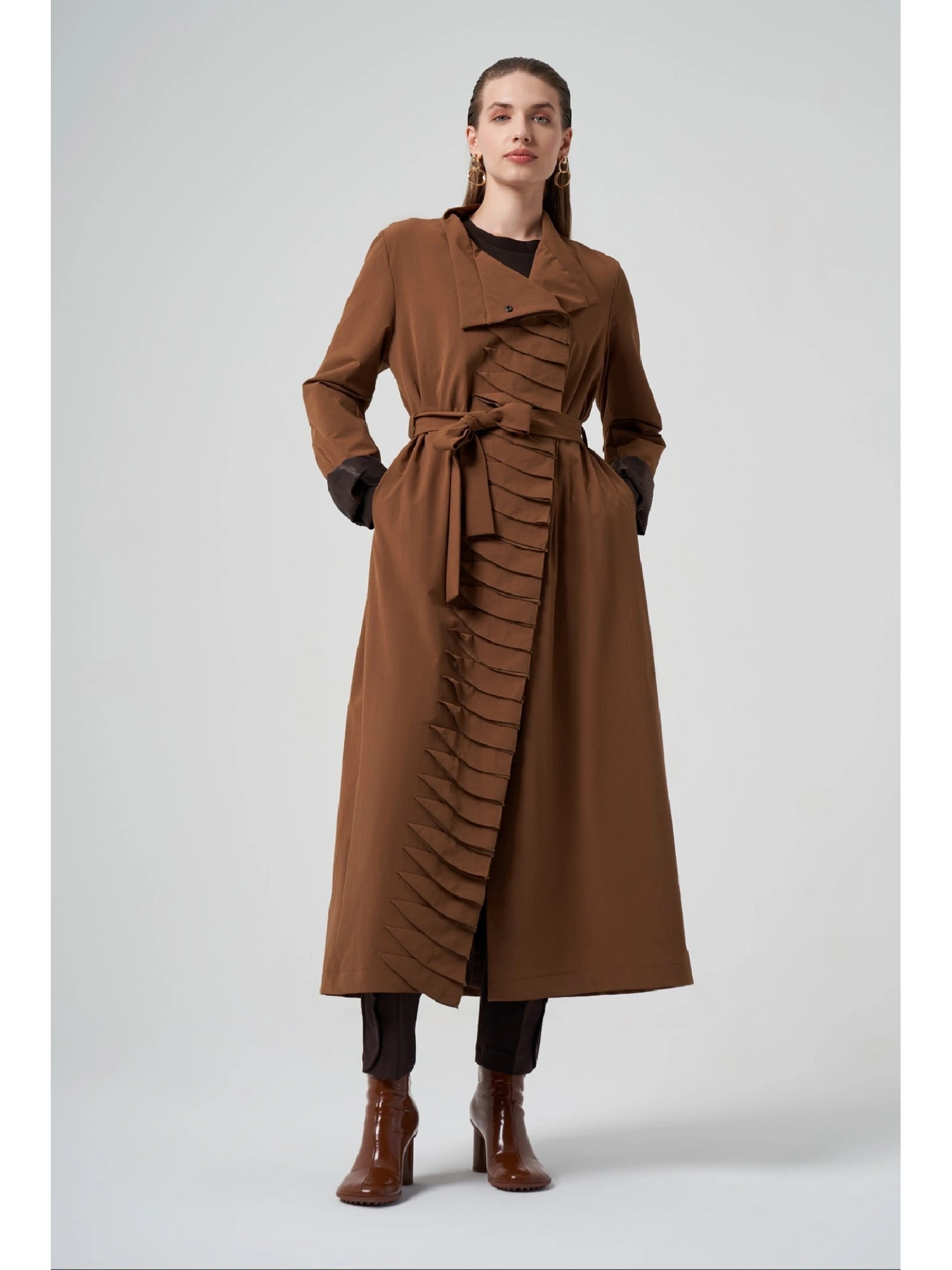 Misswhence Çıtçıtlı Pardesü 36525