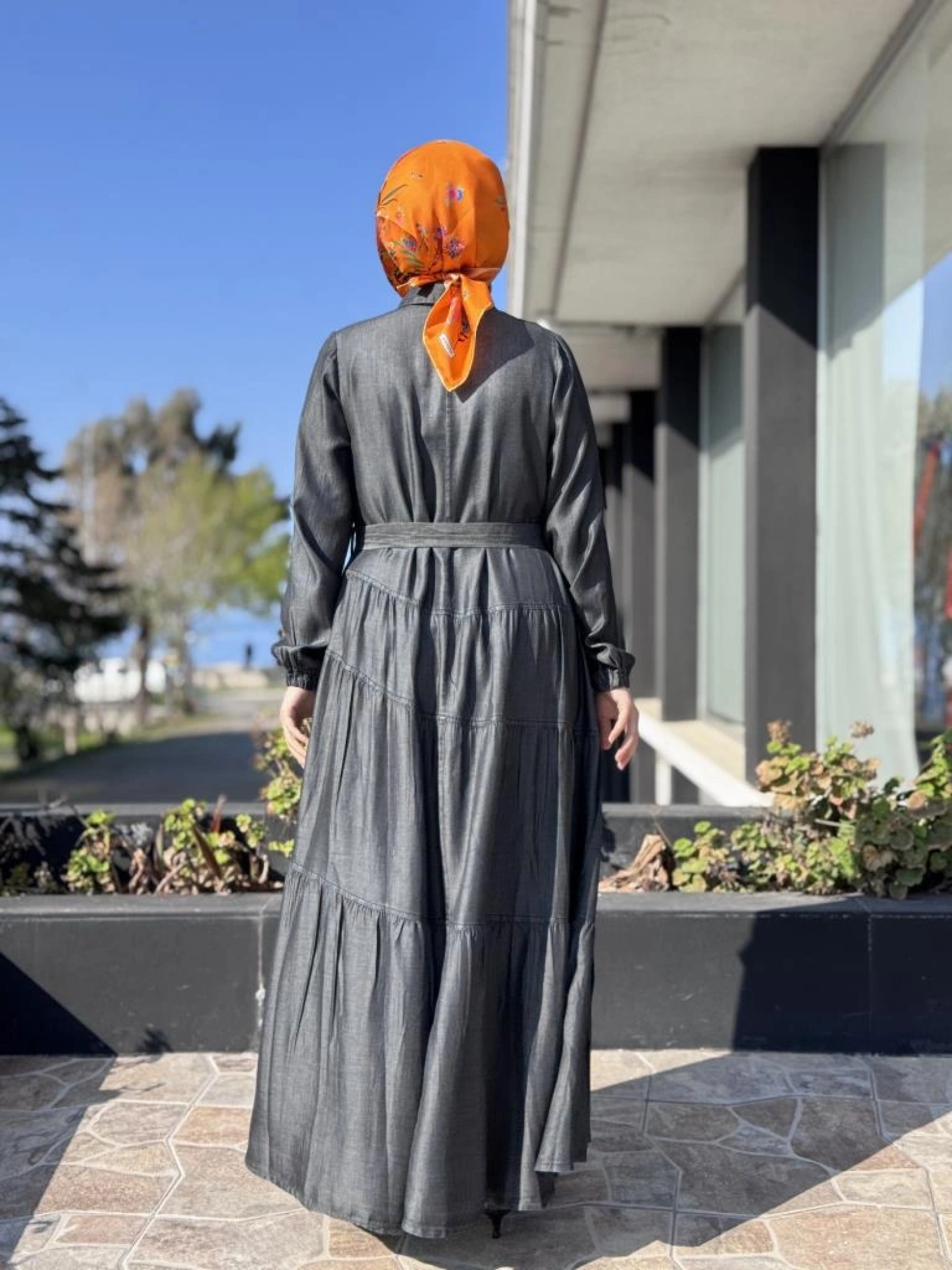 Misswhence Çıtçıtlı Tensel Kot Elbise 37842