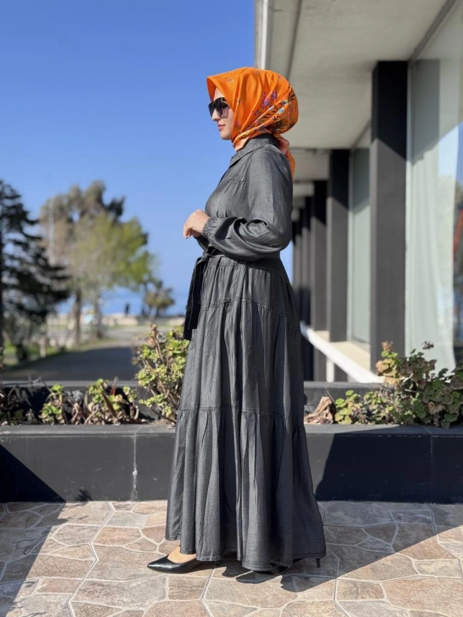 Misswhence Çıtçıtlı Tensel Kot Elbise 37842