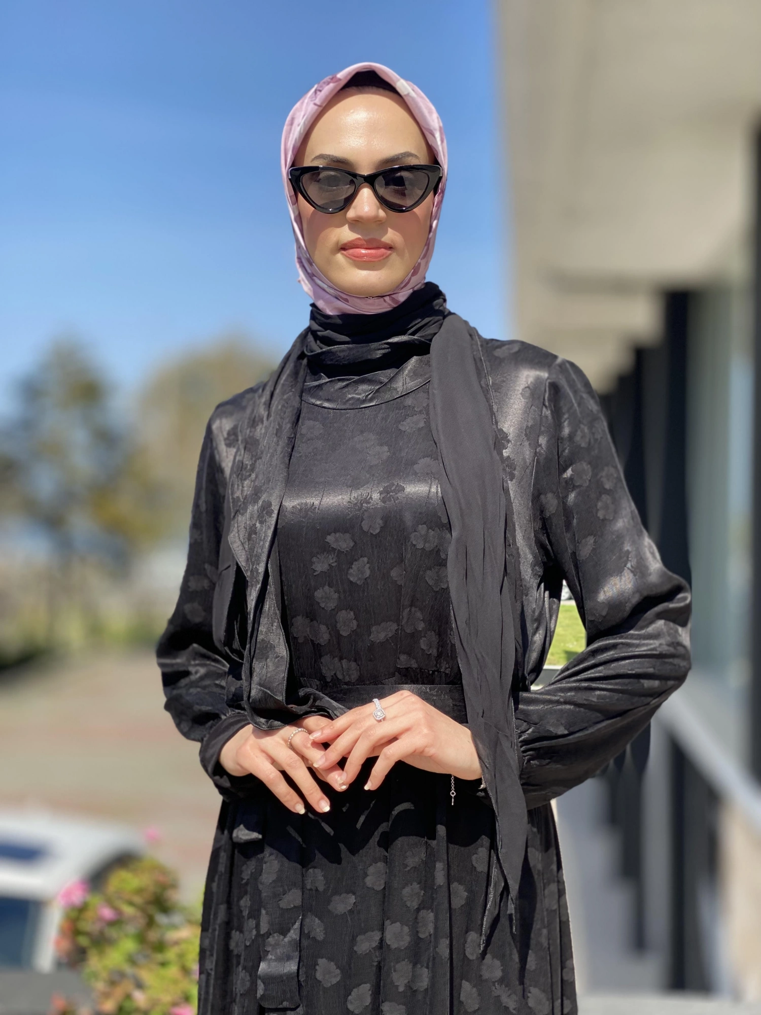 Misswhence Desenli İpek Elbise 35808