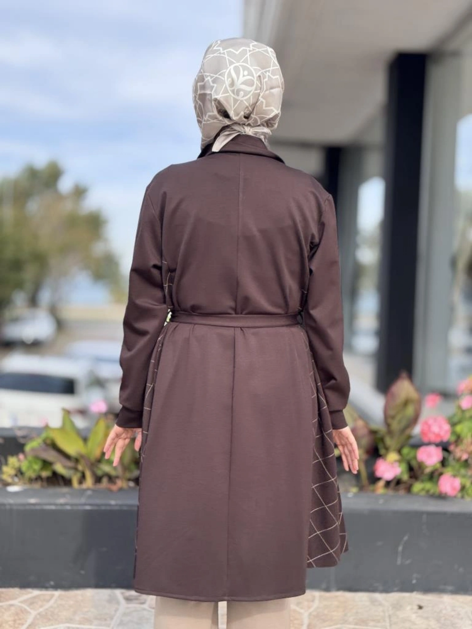 Misswhence Dikiş ve Fermur Detaylı Örme Kap 38405