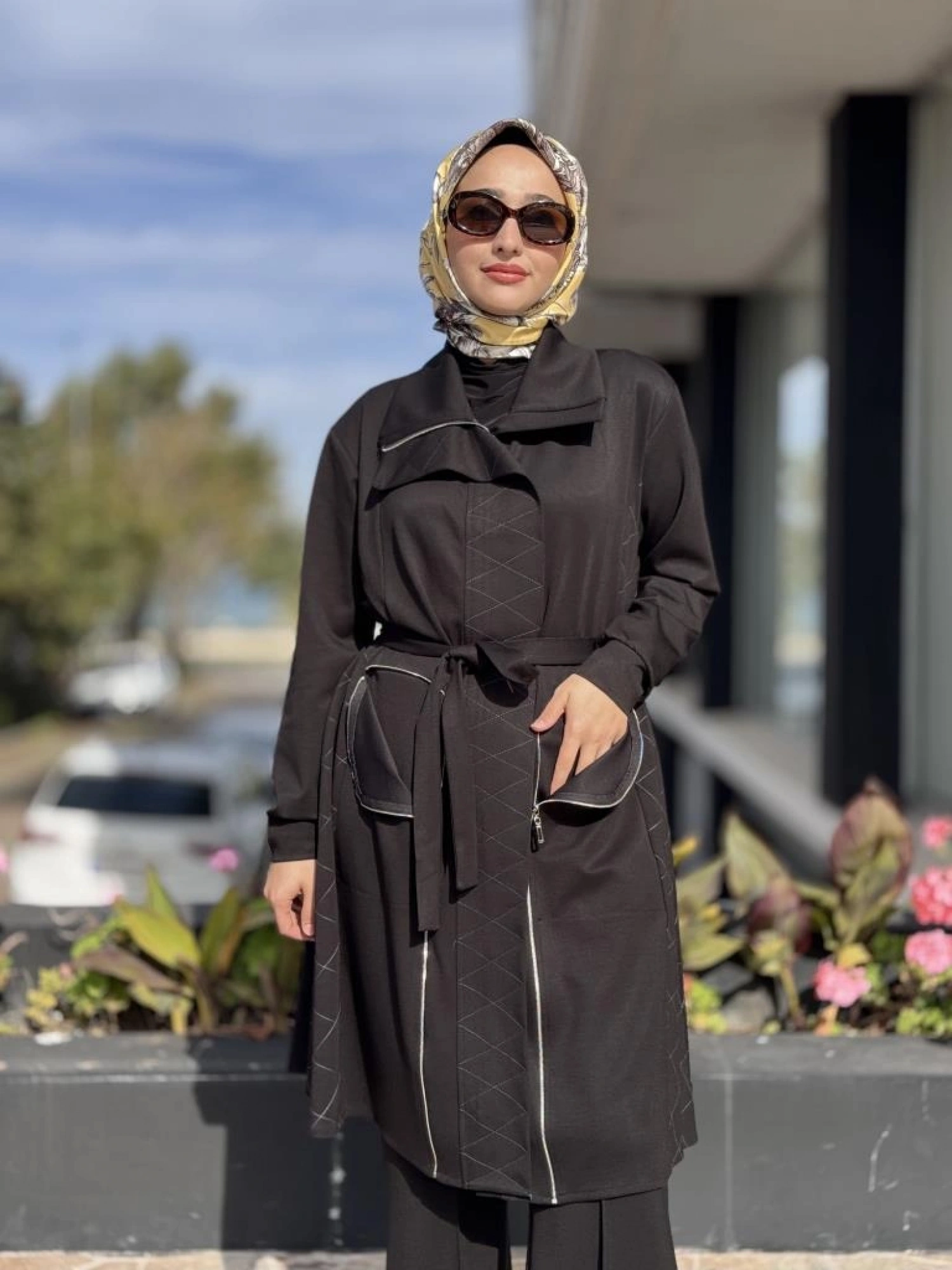 Misswhence Dikiş ve Fermur Detaylı Örme Kap 38405