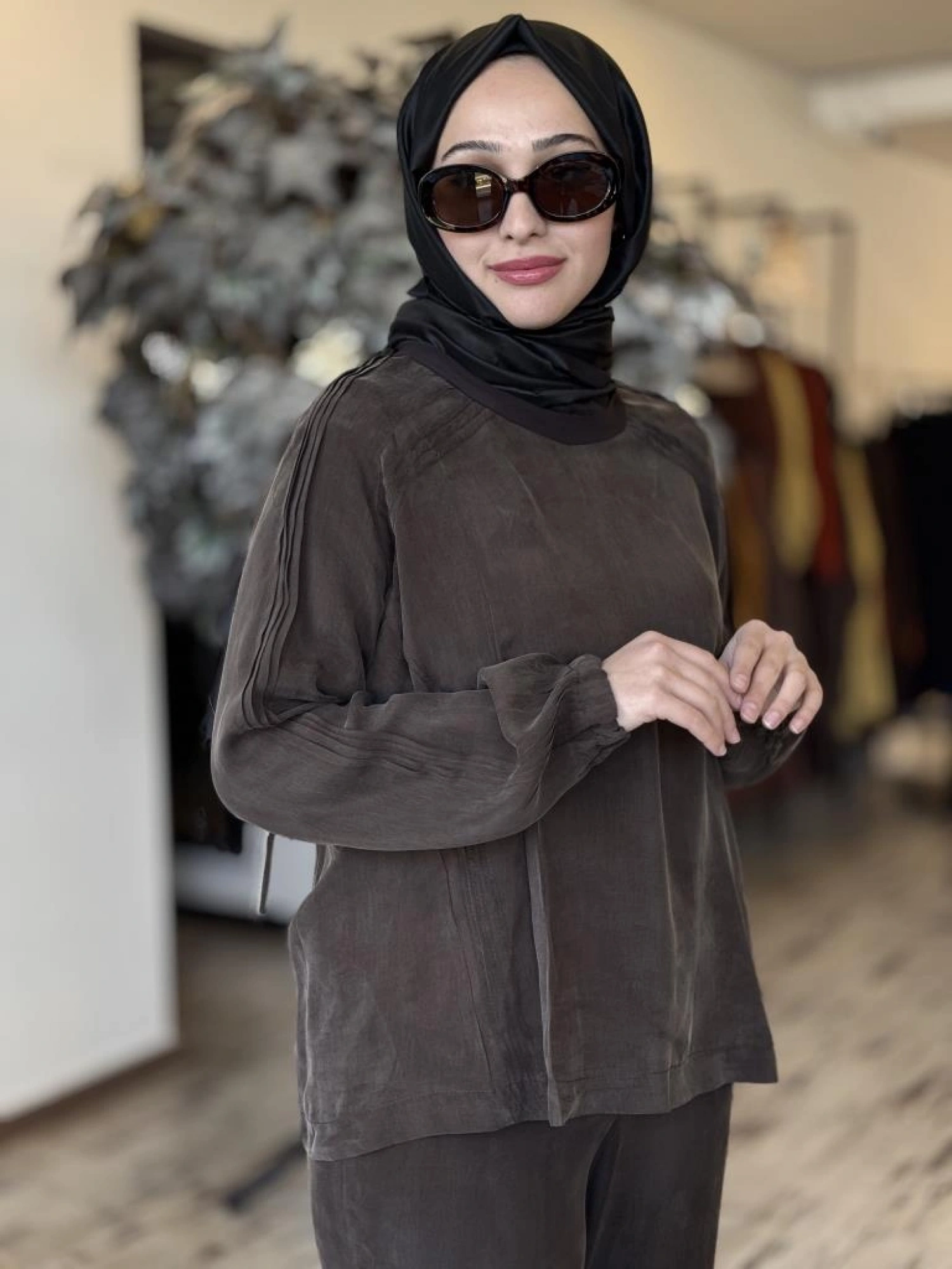 Misswhence Drape Detaylı Basic Bluz 37004