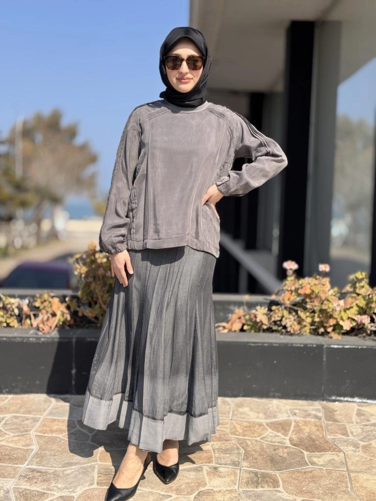 Misswhence Drape Detaylı Basic Bluz 37004