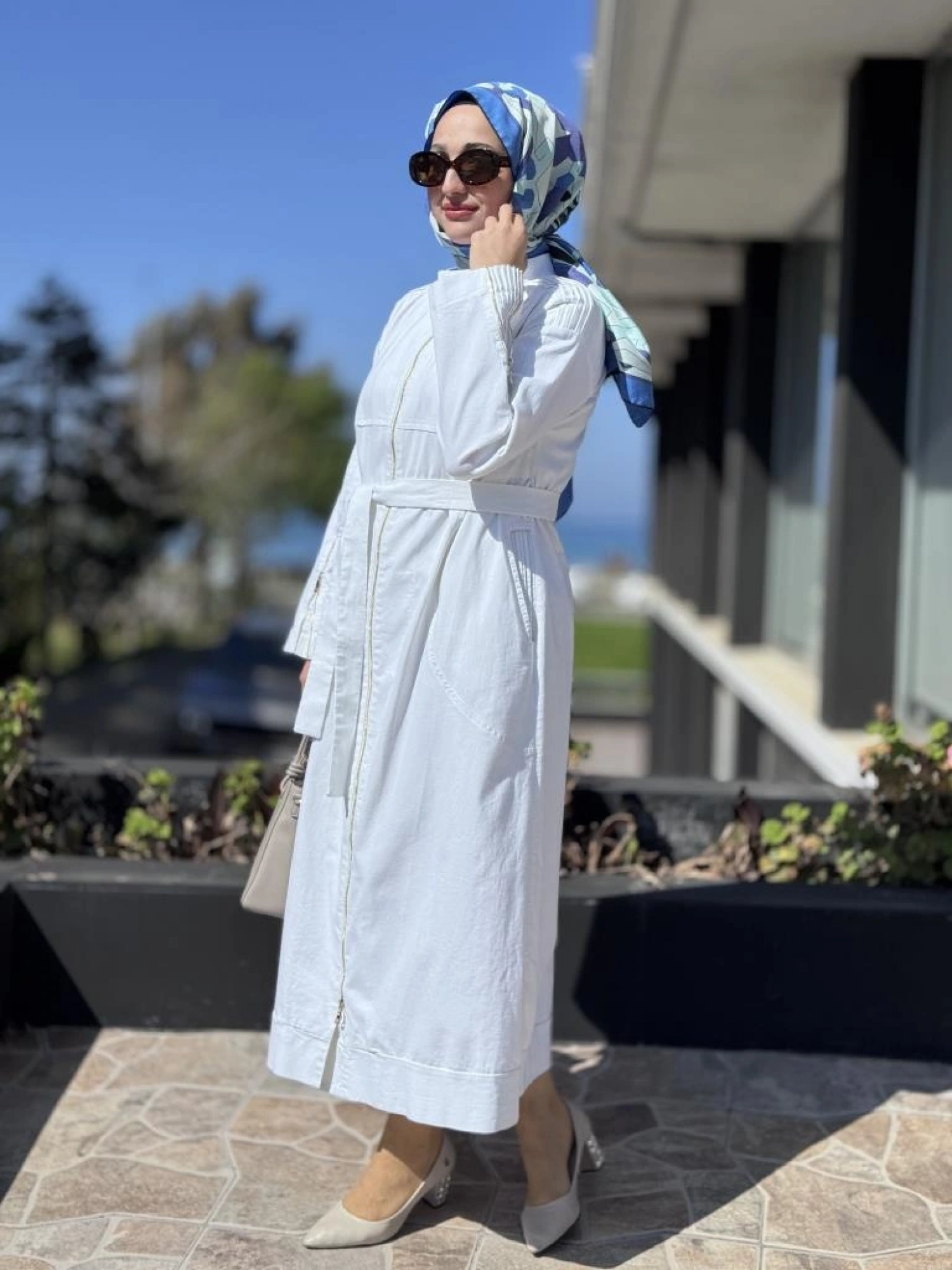 Misswhence Drape Detaylı Fermuarlı Kot Pardesü 37507