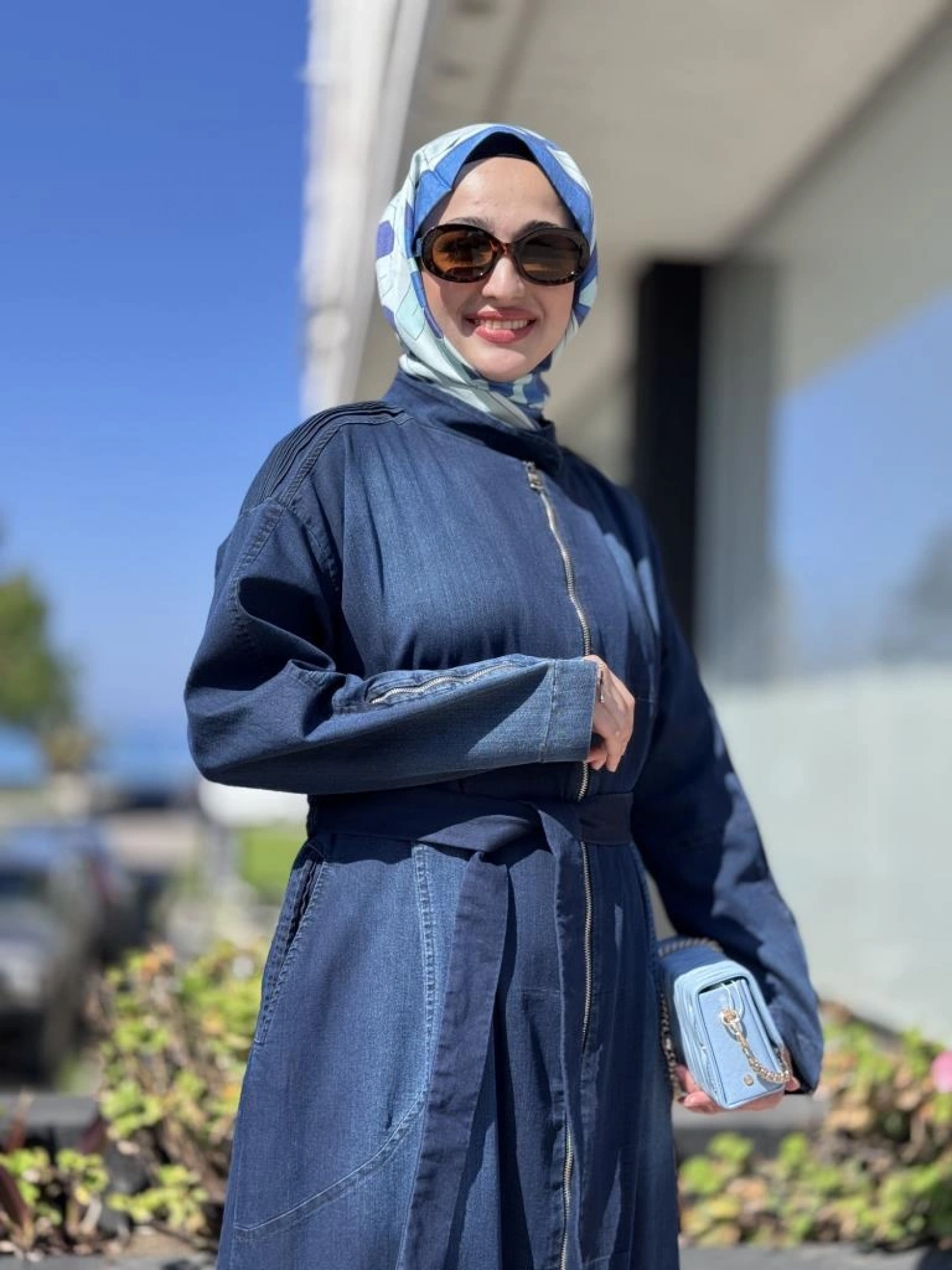 Misswhence Drape Detaylı Fermuarlı Kot Pardesü 37507