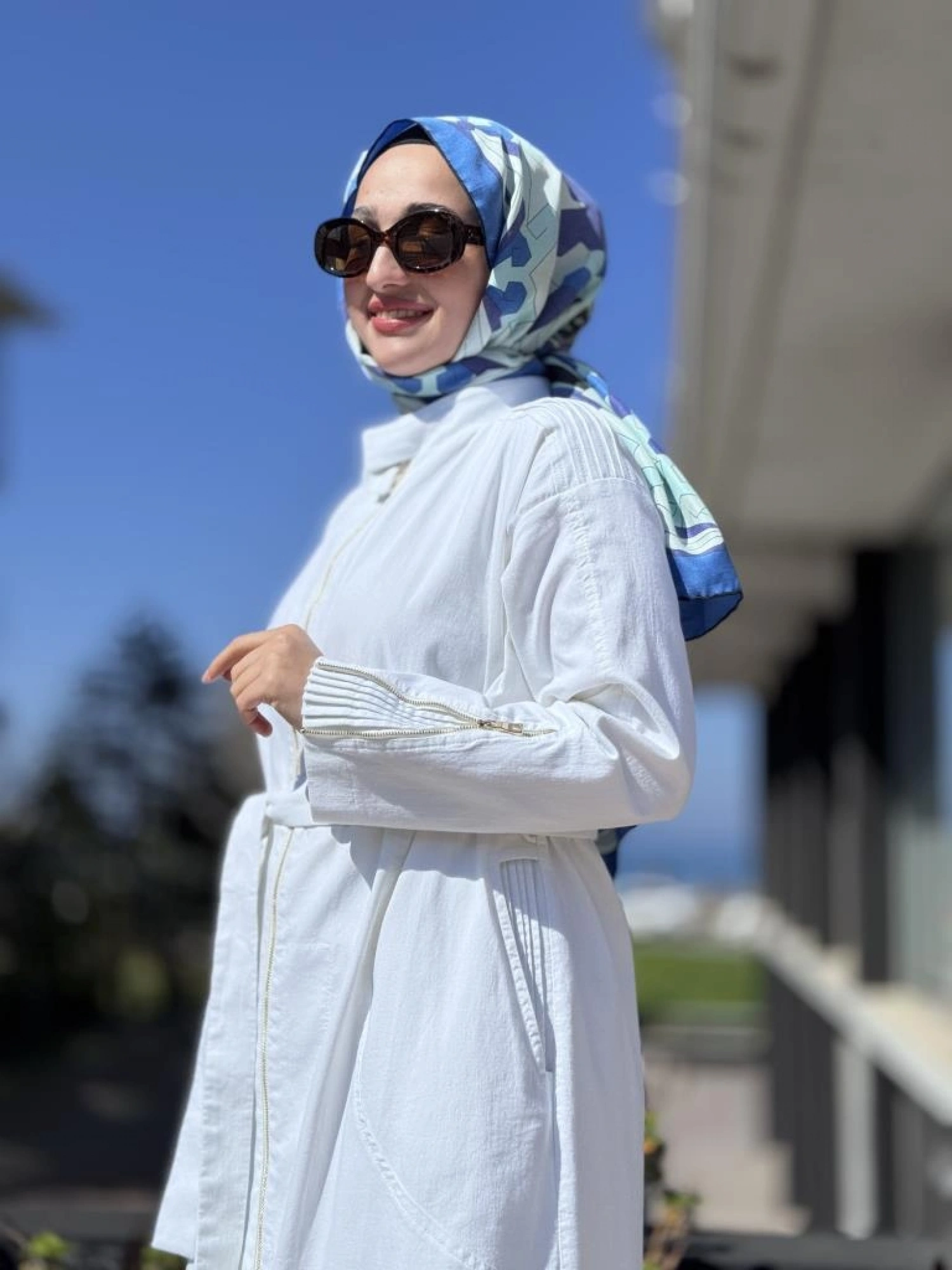 Misswhence Drape Detaylı Fermuarlı Kot Pardesü 37507