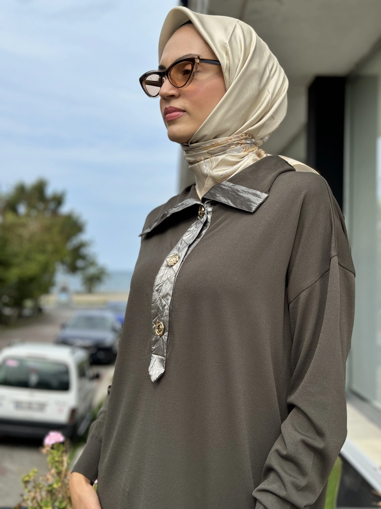 Misswhence Düğmeli Triko Tunik 36016