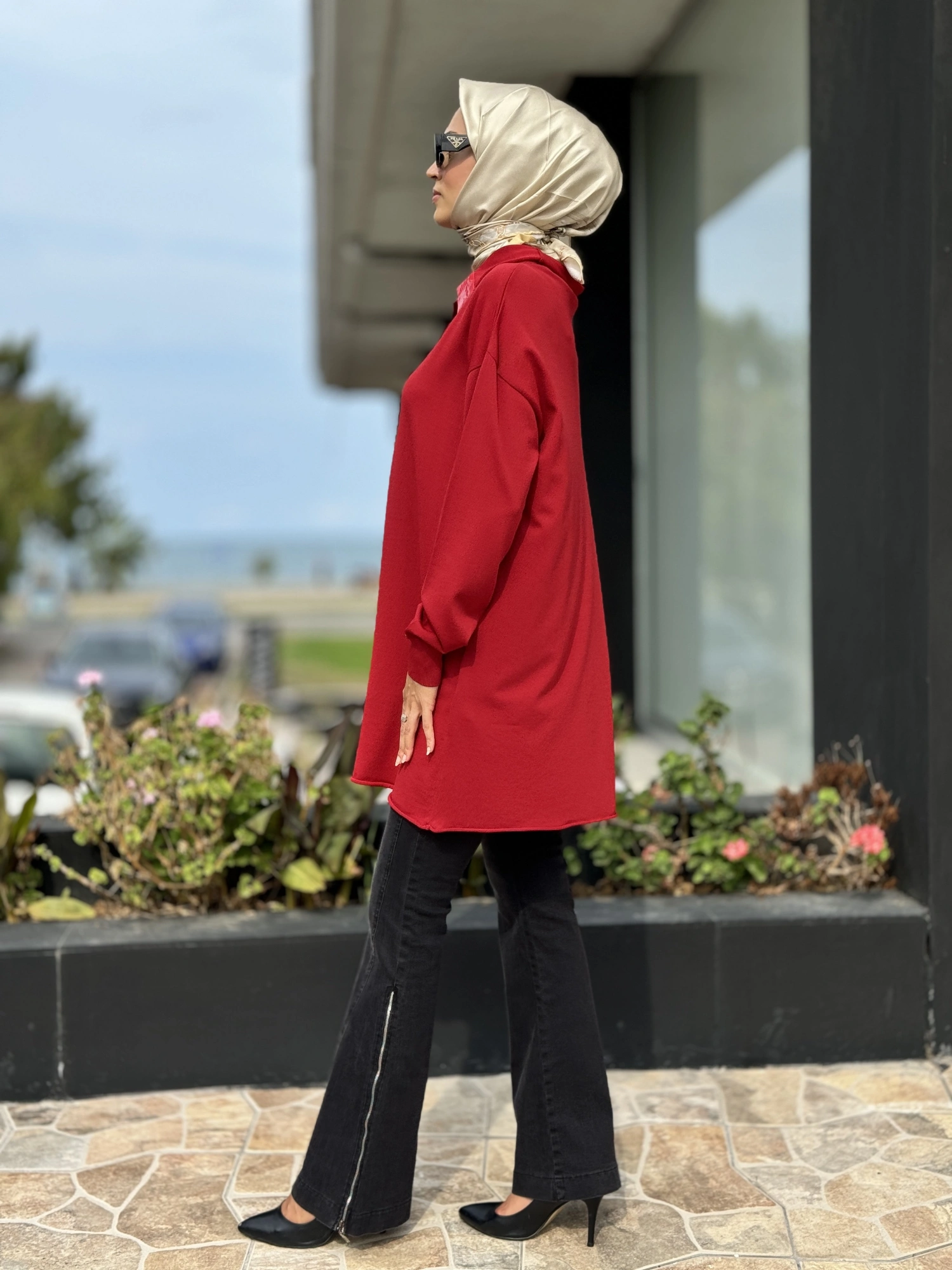 Misswhence Düğmeli Triko Tunik 36016