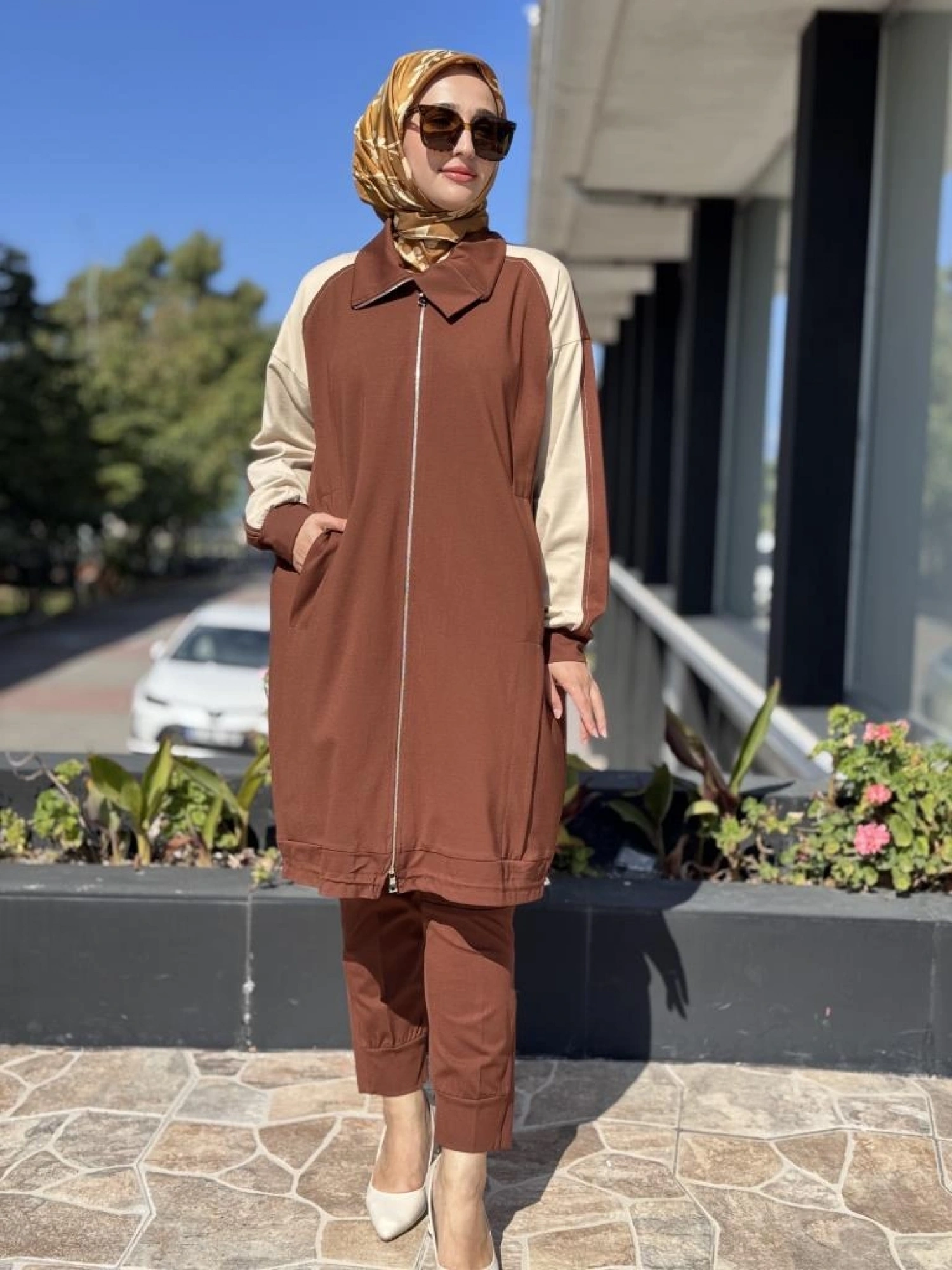 Misswhence Etek Ucu Lastikli Fermuarlı Kap 38400