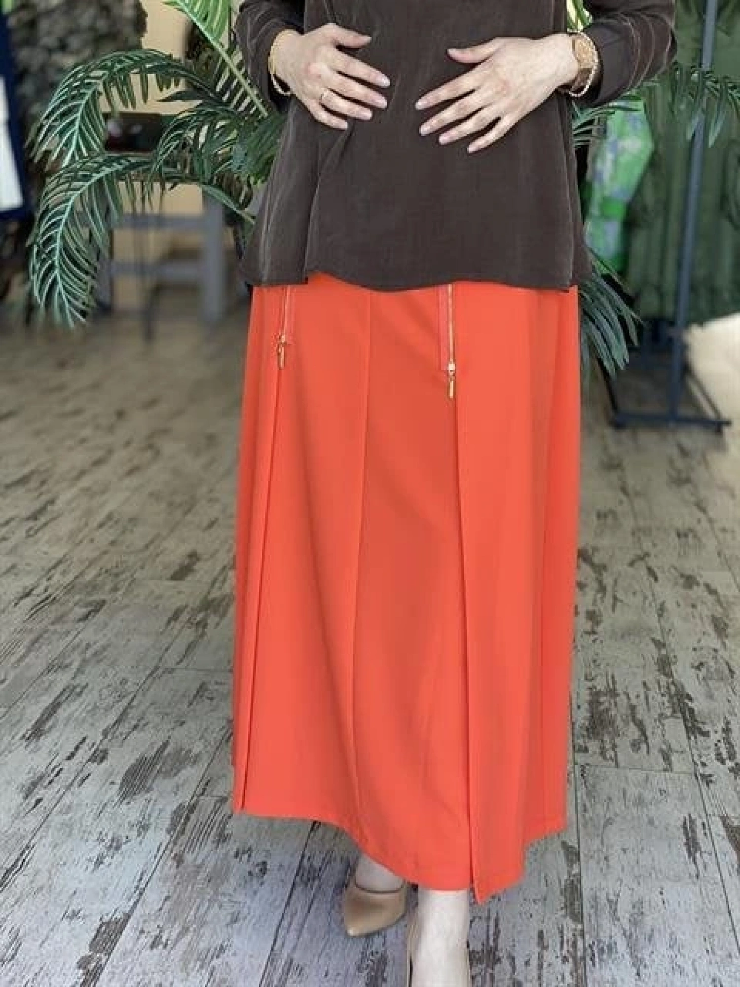 Misswhence Fermuar Detaylı Etek 33905