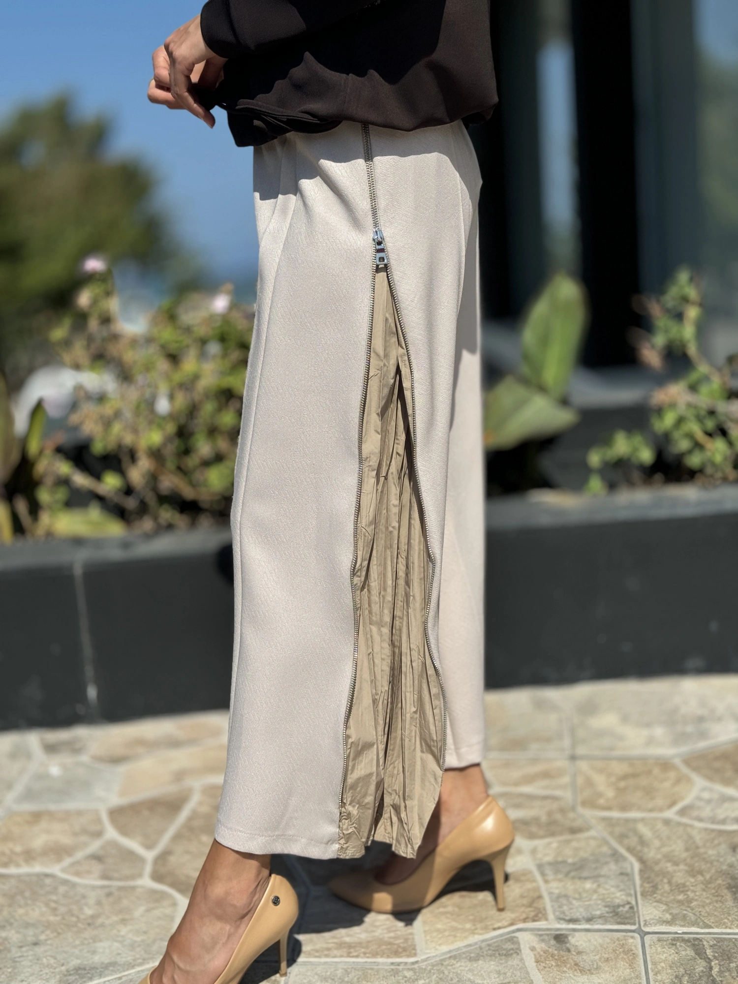 Misswhence Fermuar Detaylı Etek 36904