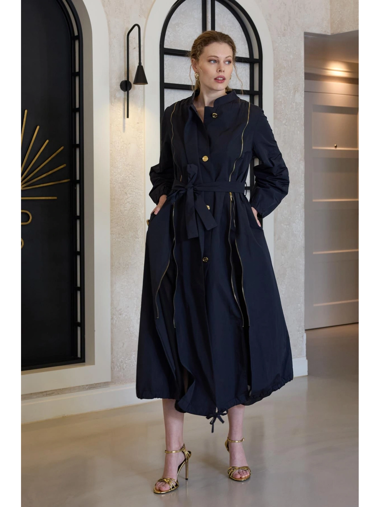 Misswhence Fermuar Detaylı Trenchkot 35503