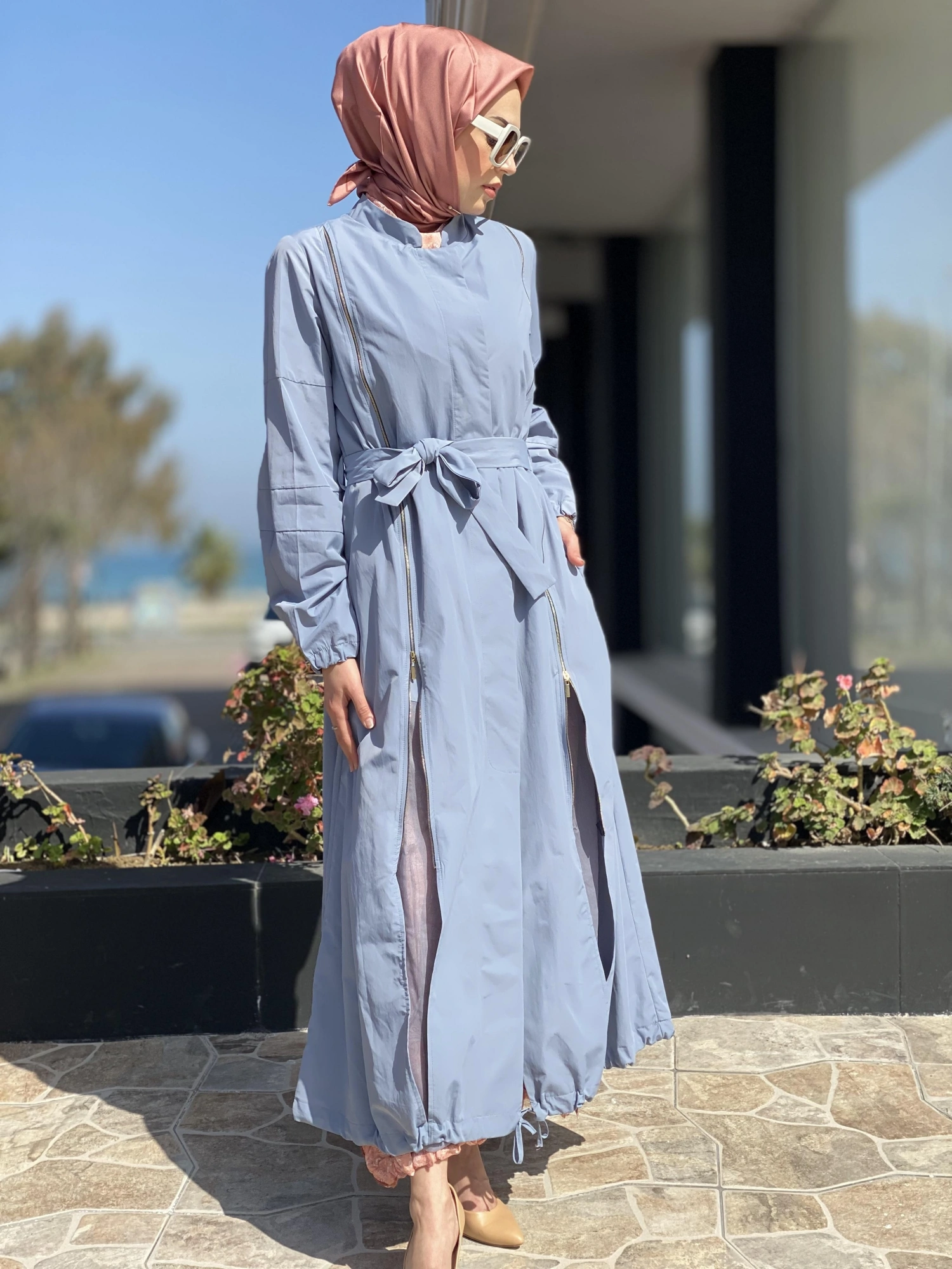 Misswhence Fermuar Detaylı Trenchkot 35503