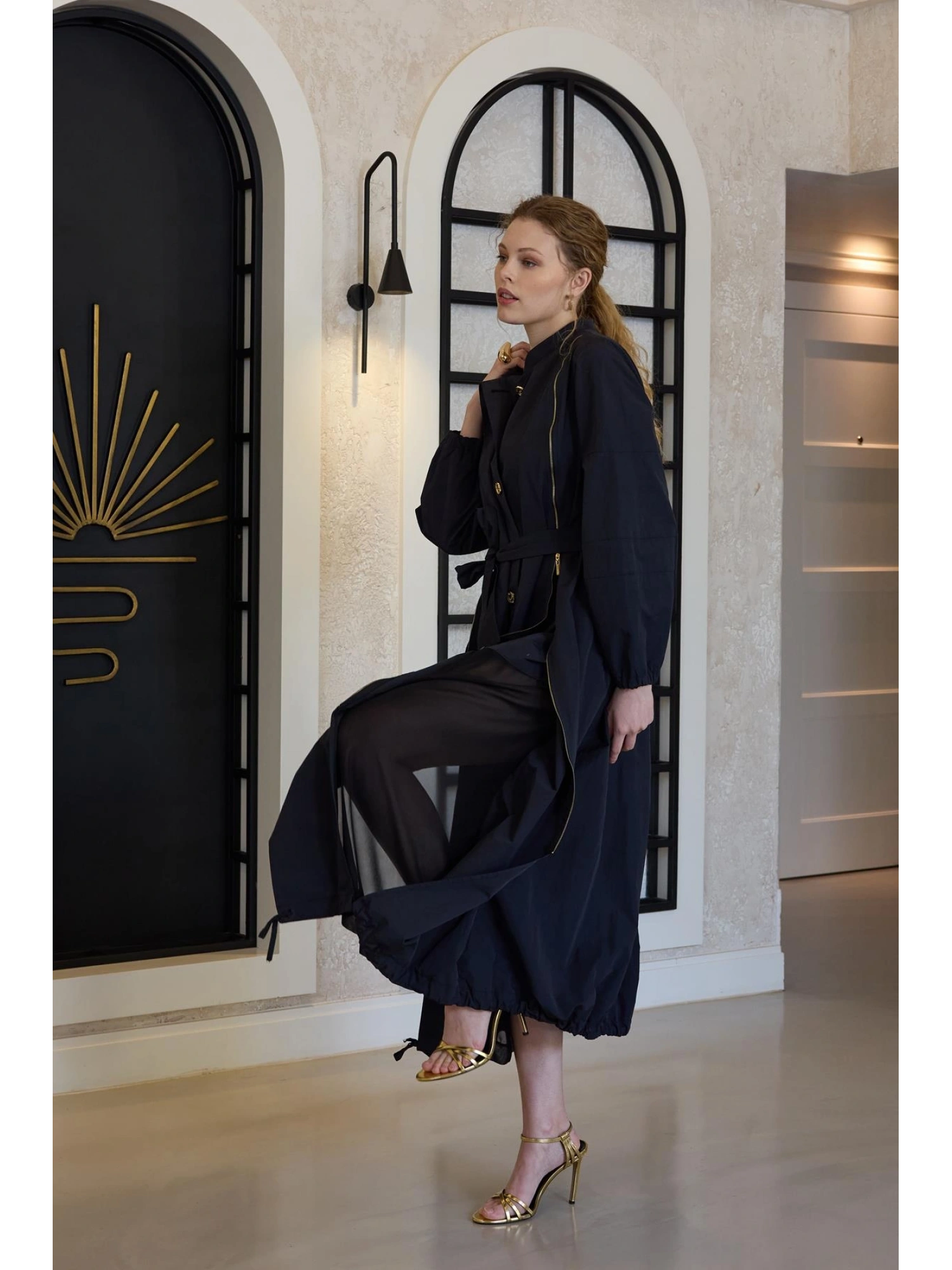 Misswhence Fermuar Detaylı Trenchkot 35503