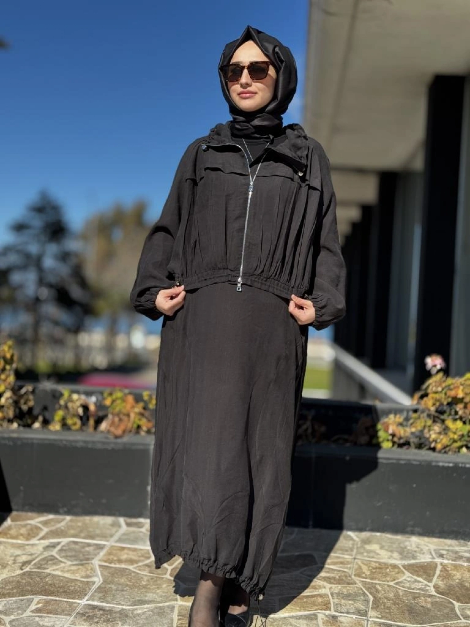 Misswhence Fermuarlı İpek Keten Ceket Etek Takım 37200