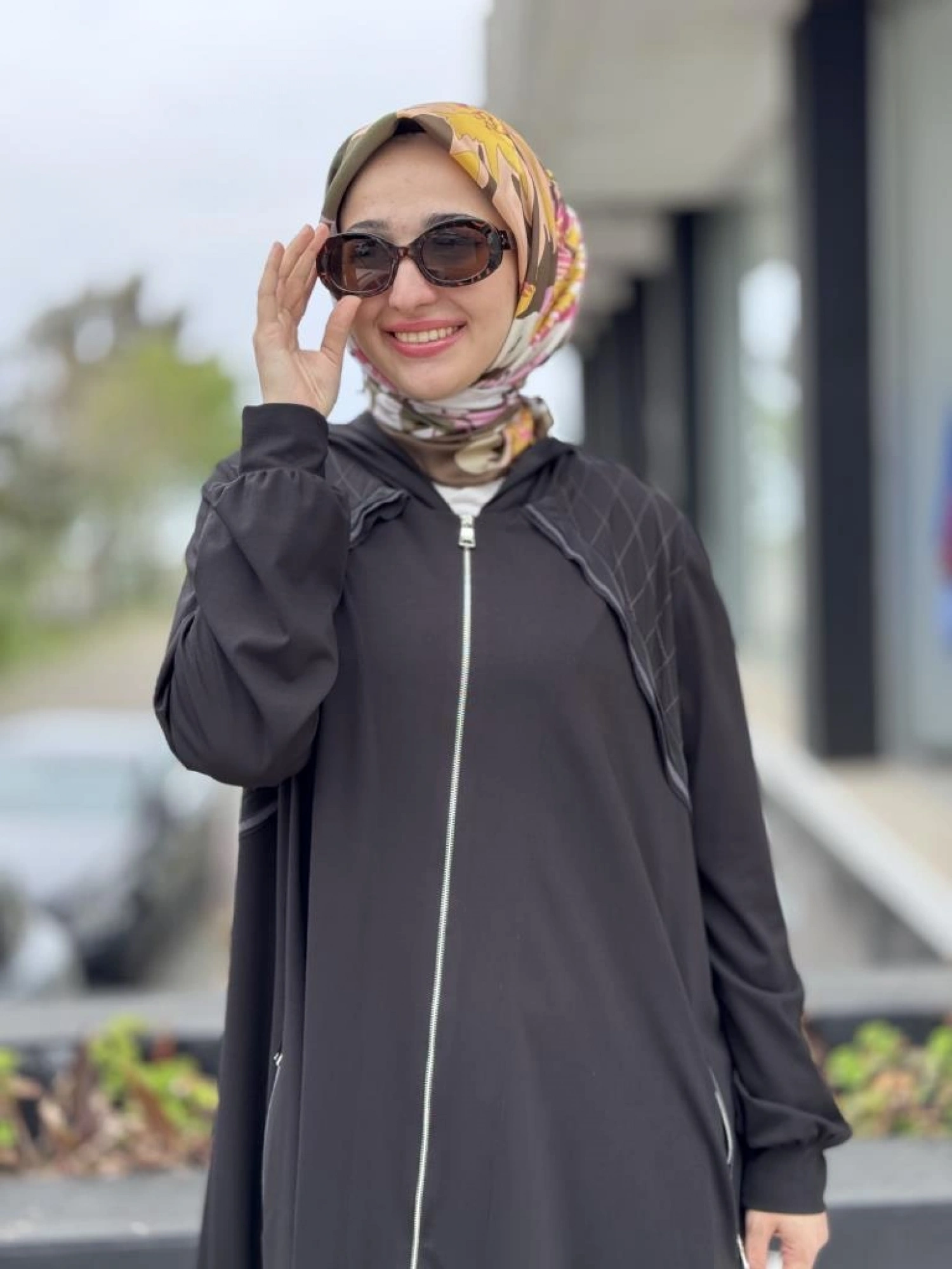 Misswhence Fermuarlı Kapüşonlu Penye Kap/Ceket 37415