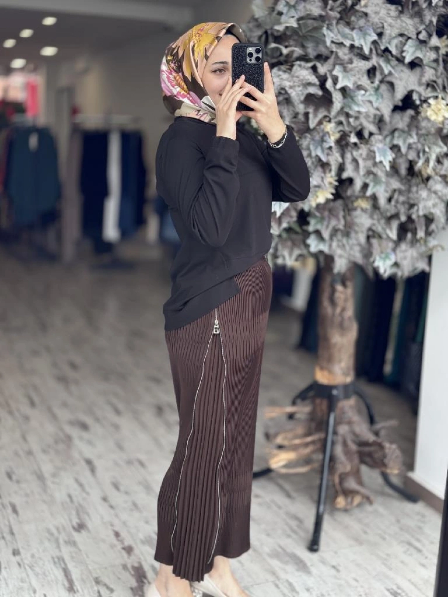 Misswhence Fermuarlı Pliseli Etek 37921