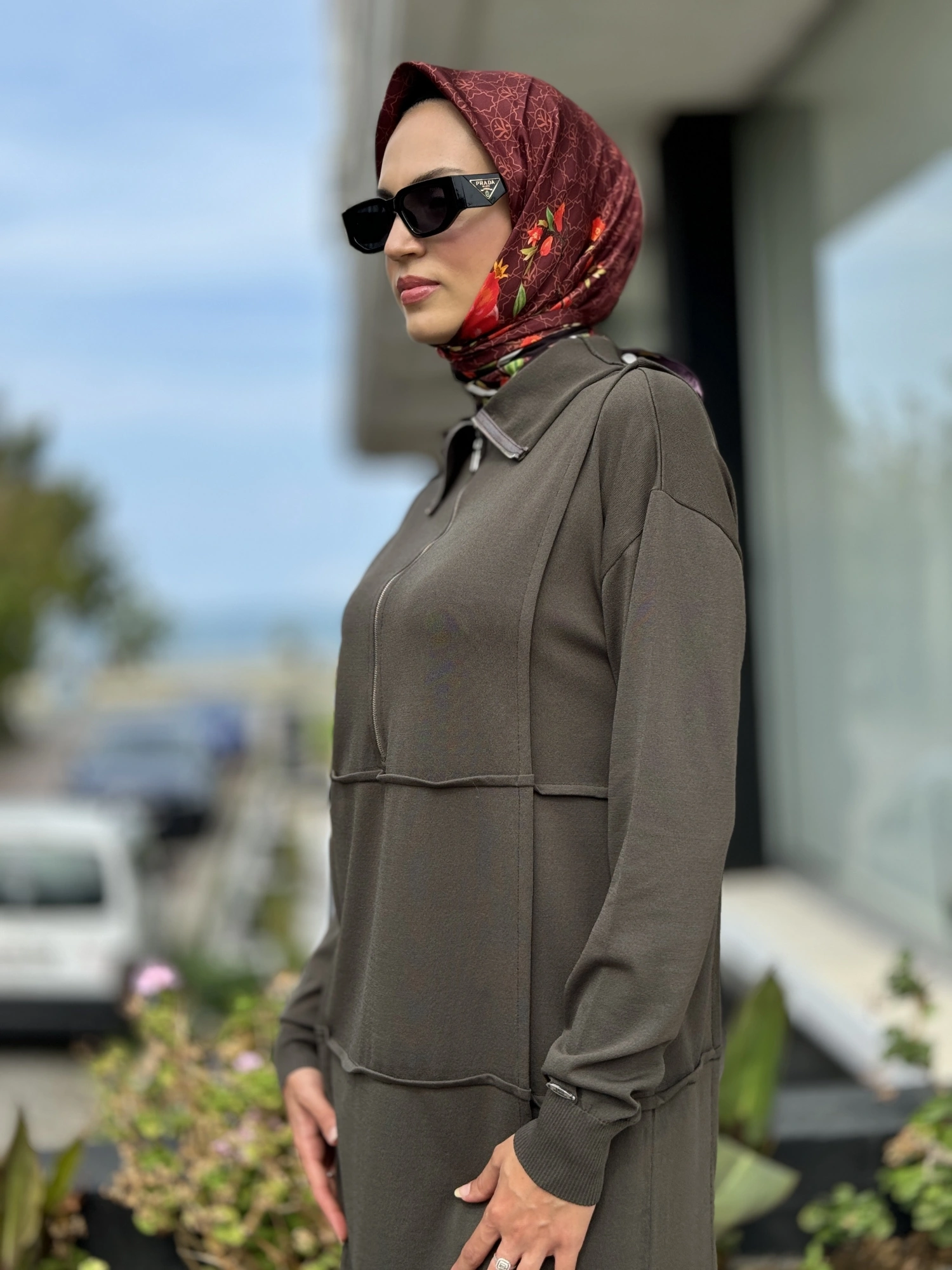 Misswhence Fermuarlı Triko Tunik 36013