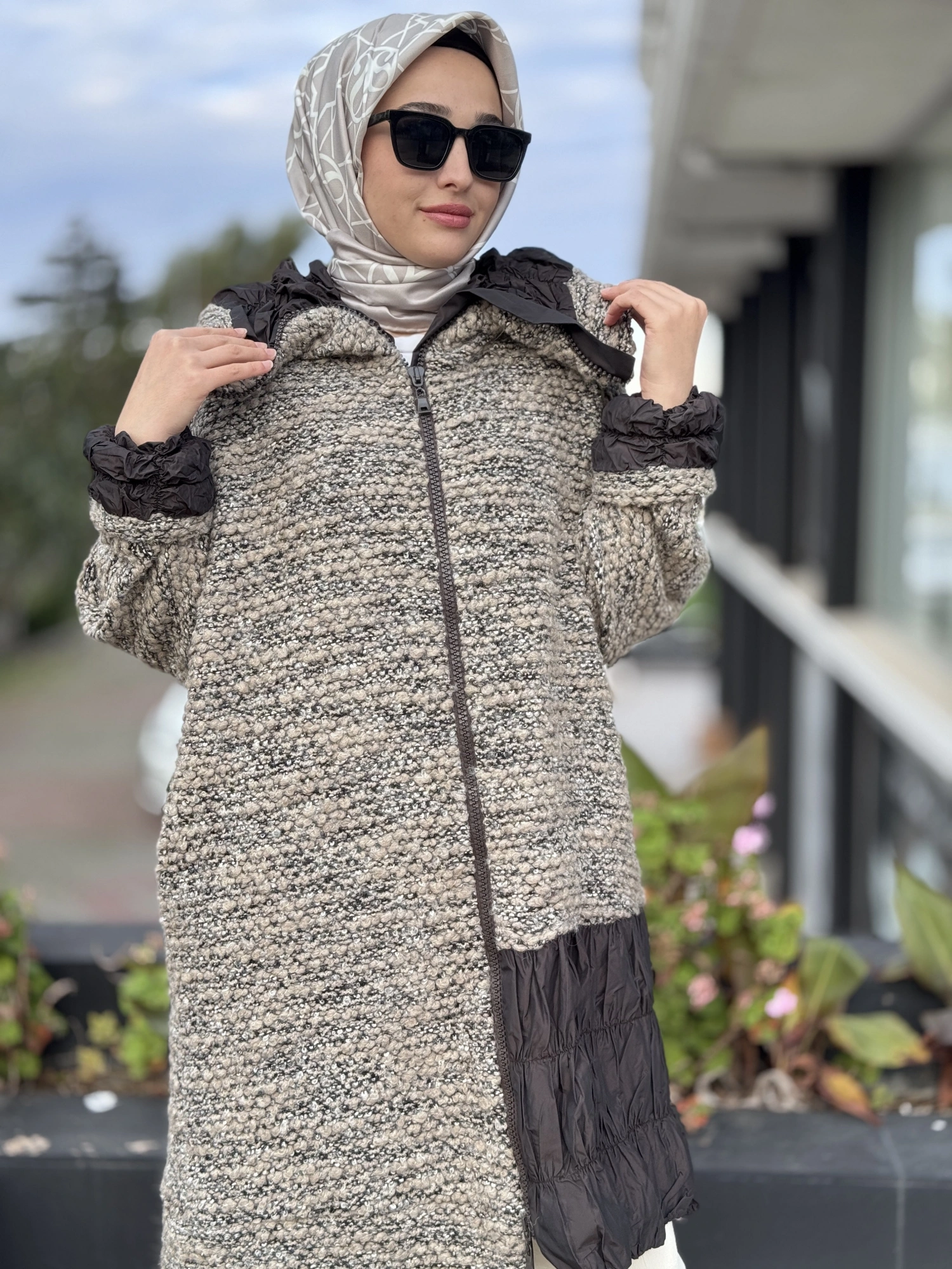 Misswhence Fermuarlı Triko Yün Kap 38422