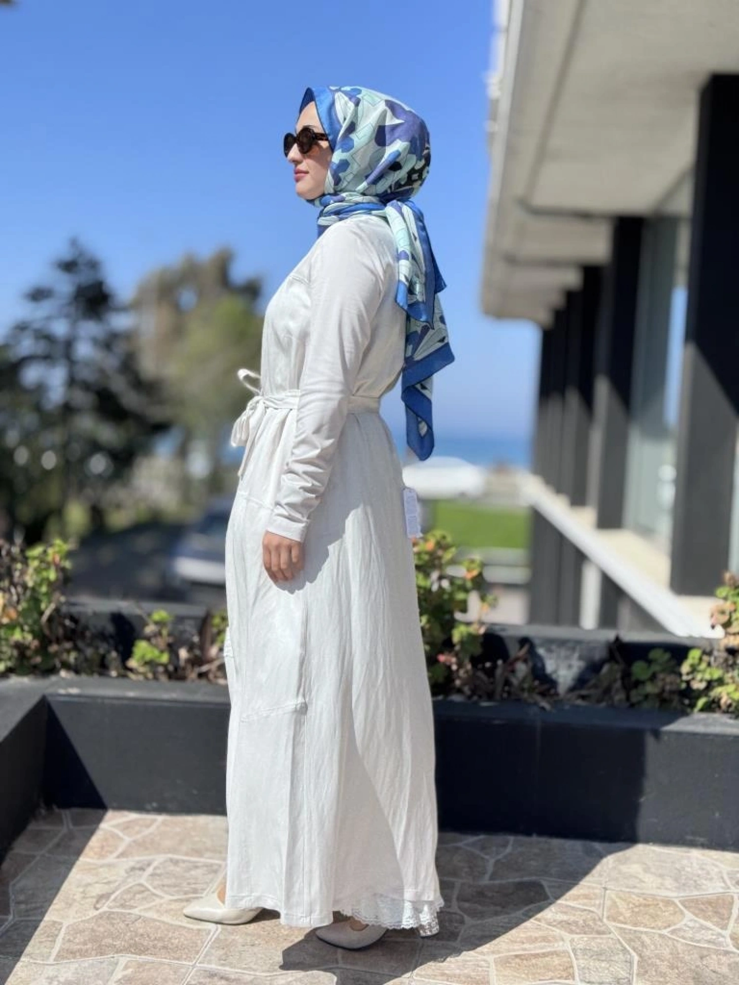 Misswhence İkili Chanel Keten Elbise 37806