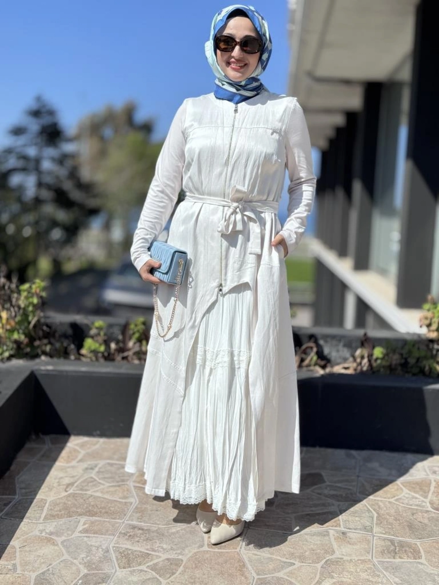 Misswhence İkili Chanel Keten Elbise 37806