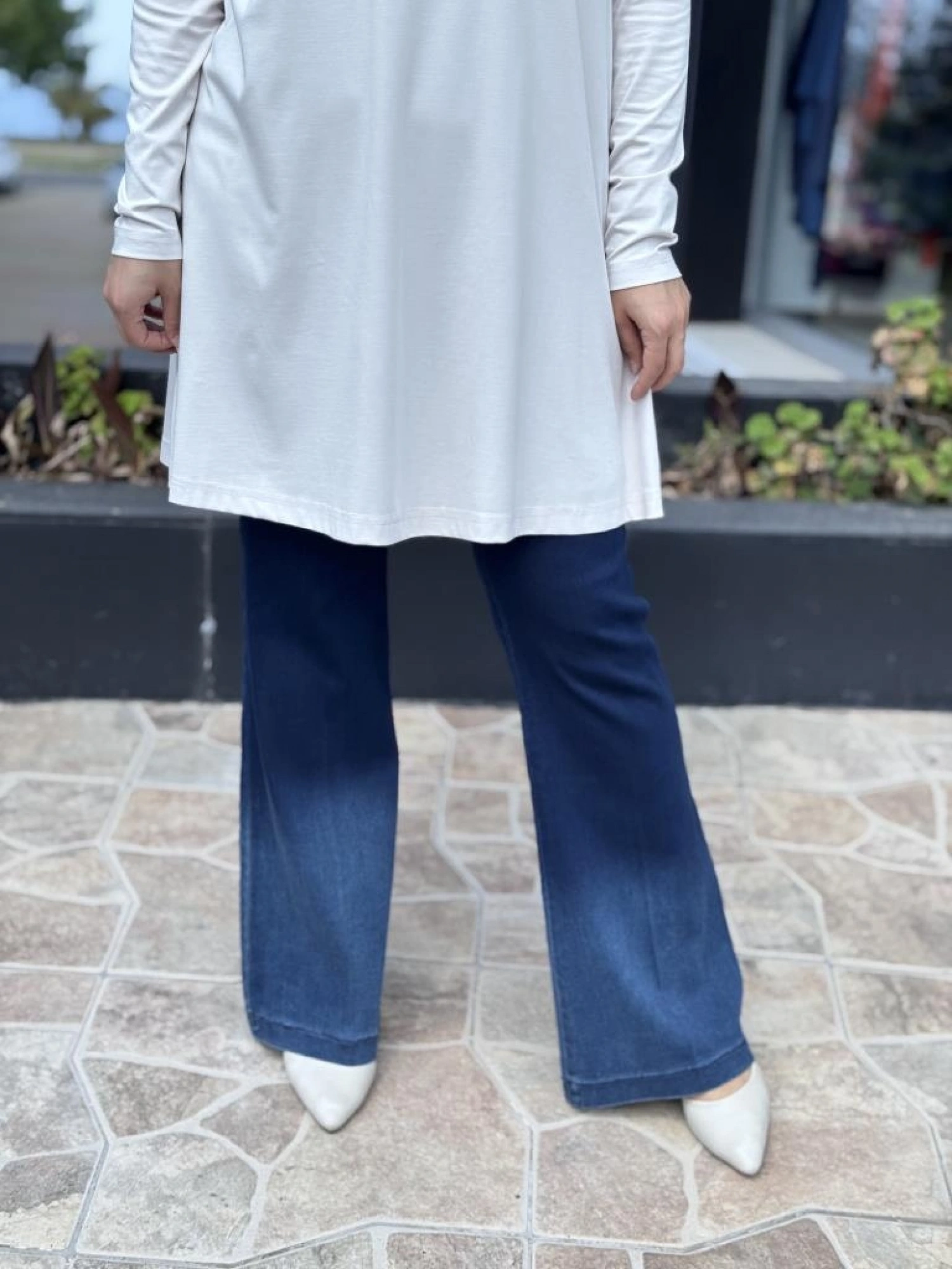 Misswhence İspanyol Paça Kot Pantolon 37119