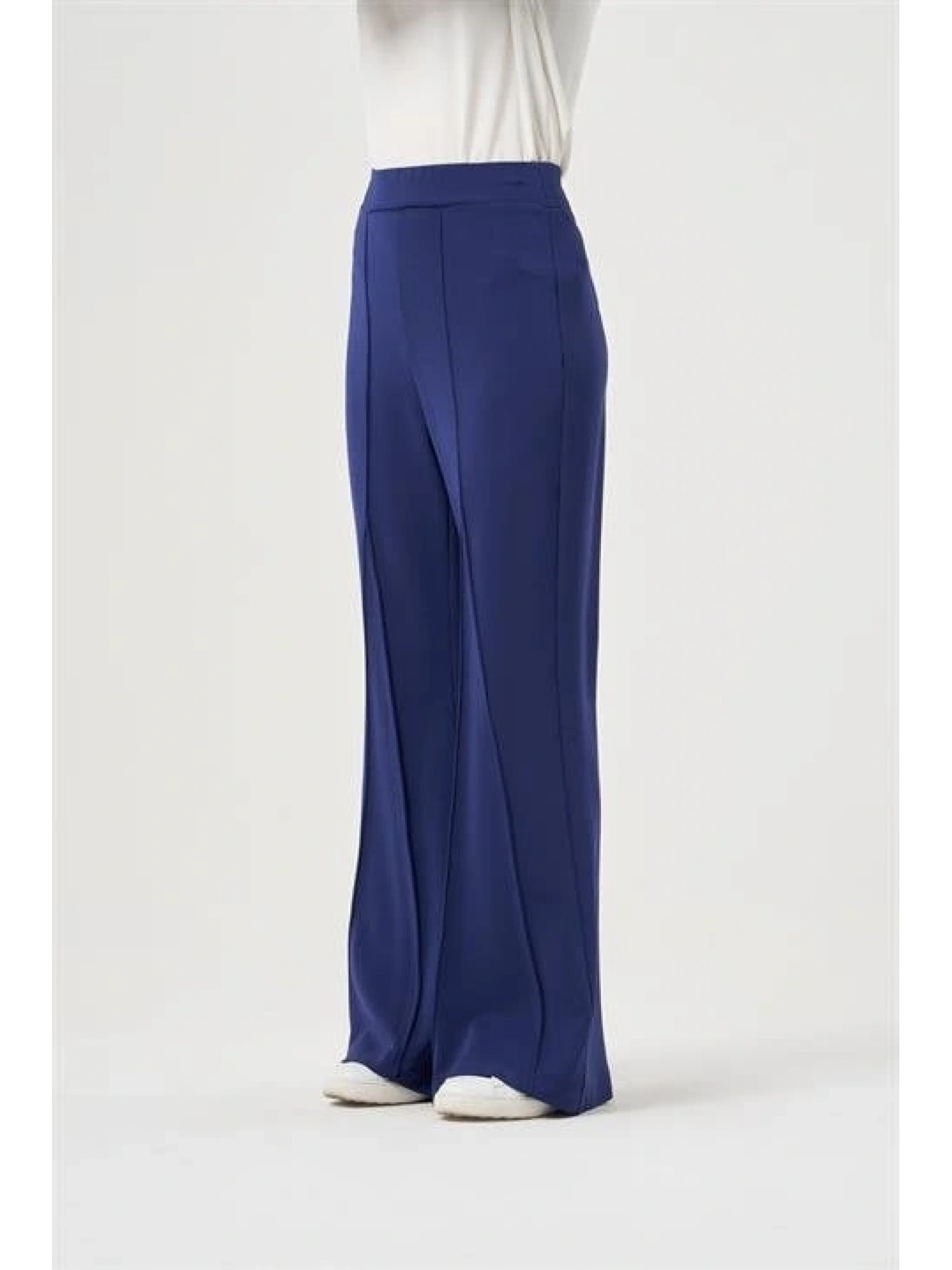 Misswhence İspanyol Paça Önü Dİkiş Detaylı Örme Pantolon 34105