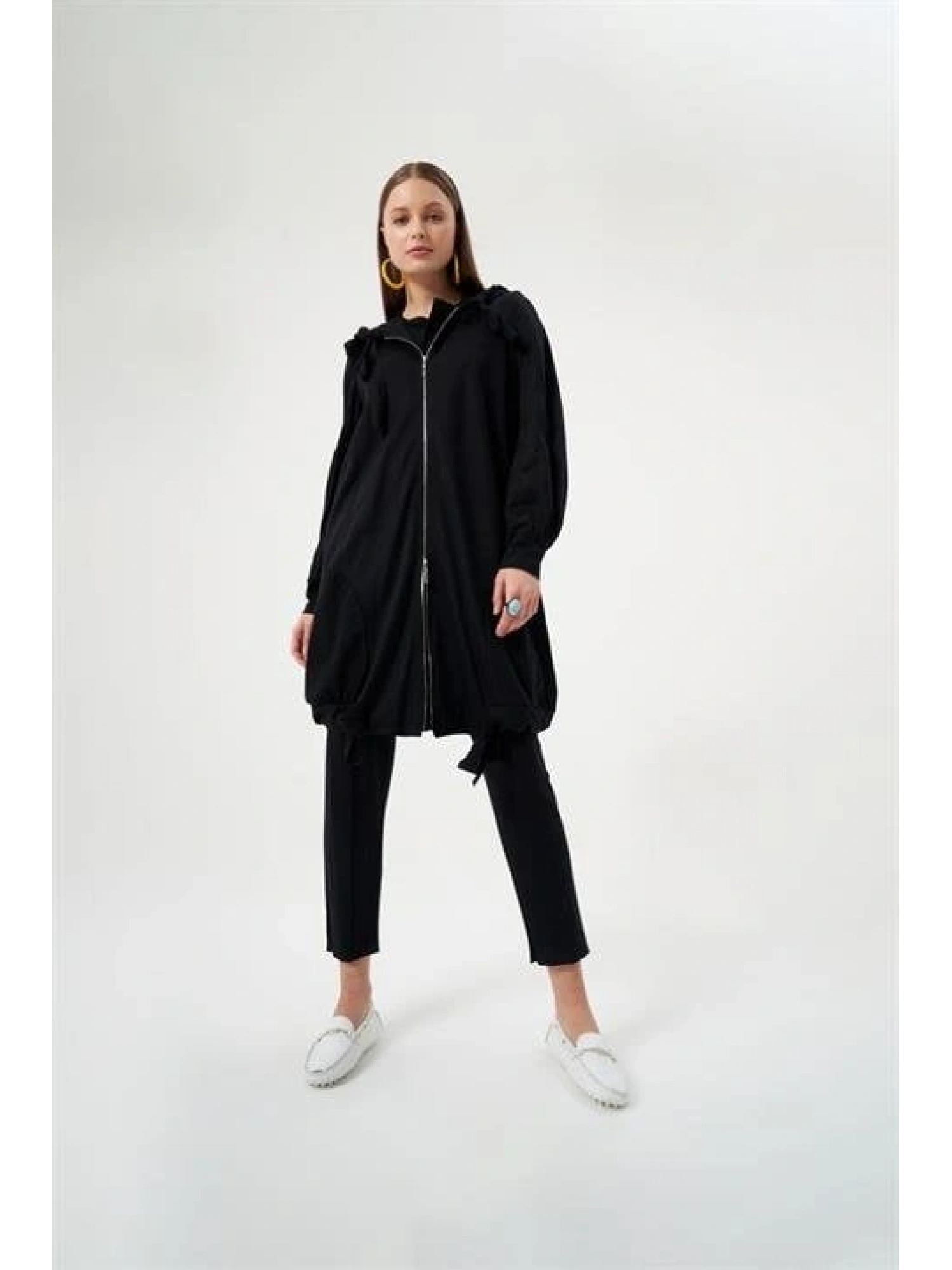 MİSSWHENCE KAPÜŞONLU İNCE ÖRME KAP PANTOLON TAKIM 33407