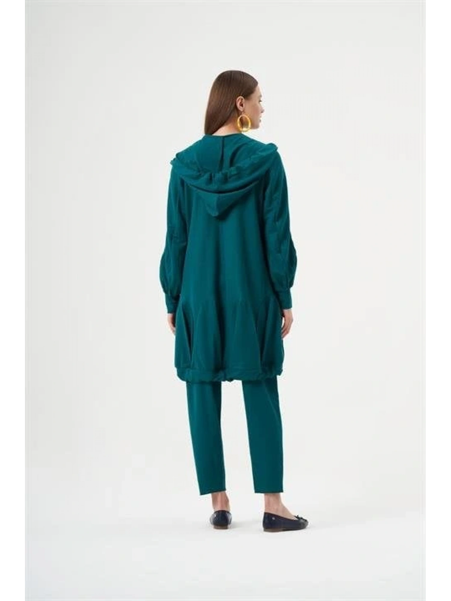 MİSSWHENCE KAPÜŞONLU İNCE ÖRME KAP PANTOLON TAKIM 33407