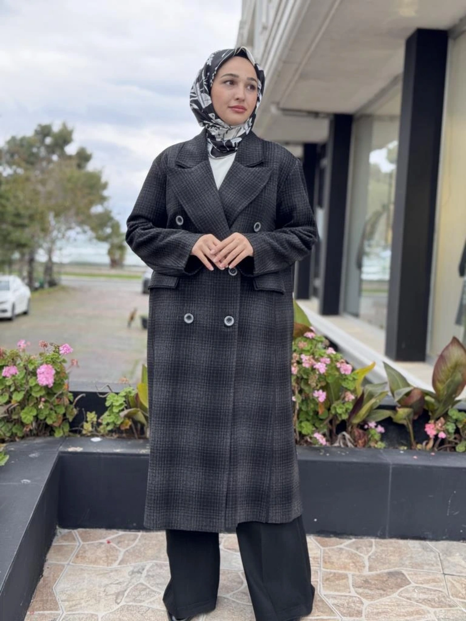 Misswhence Kaşmir Siyah Pardesü 34509