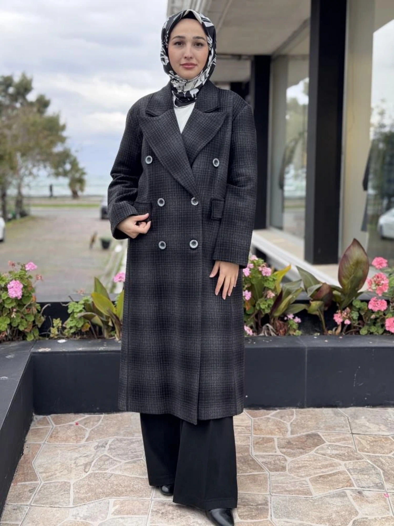 Misswhence Kaşmir Siyah Pardesü 34509