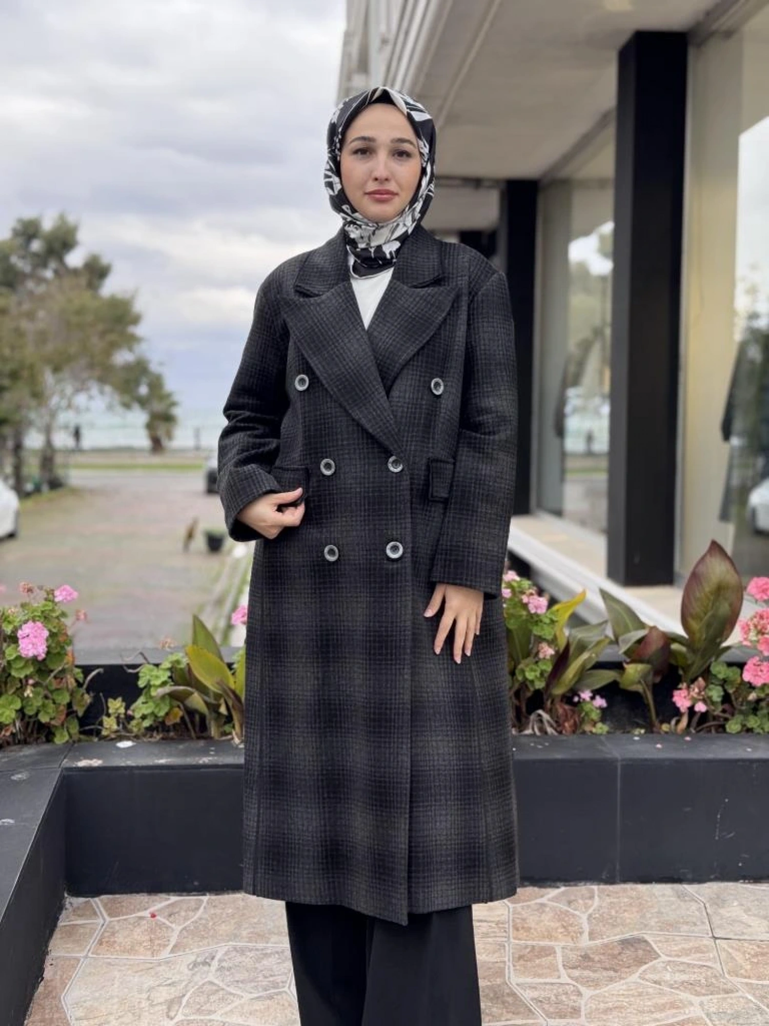 Misswhence Kaşmir Siyah Pardesü 34509