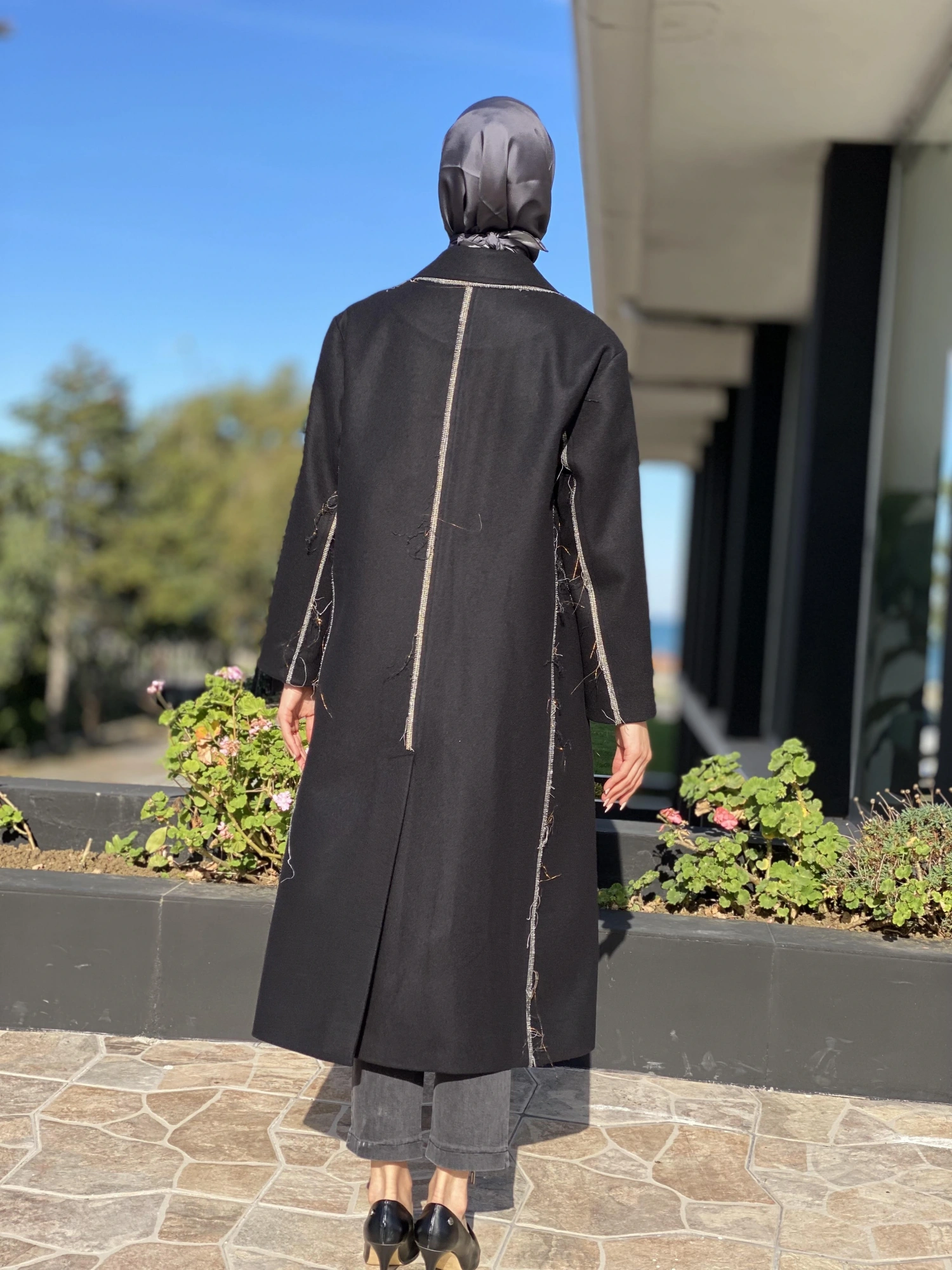 Misswhence Kaşmir Siyah Pardesü 34509