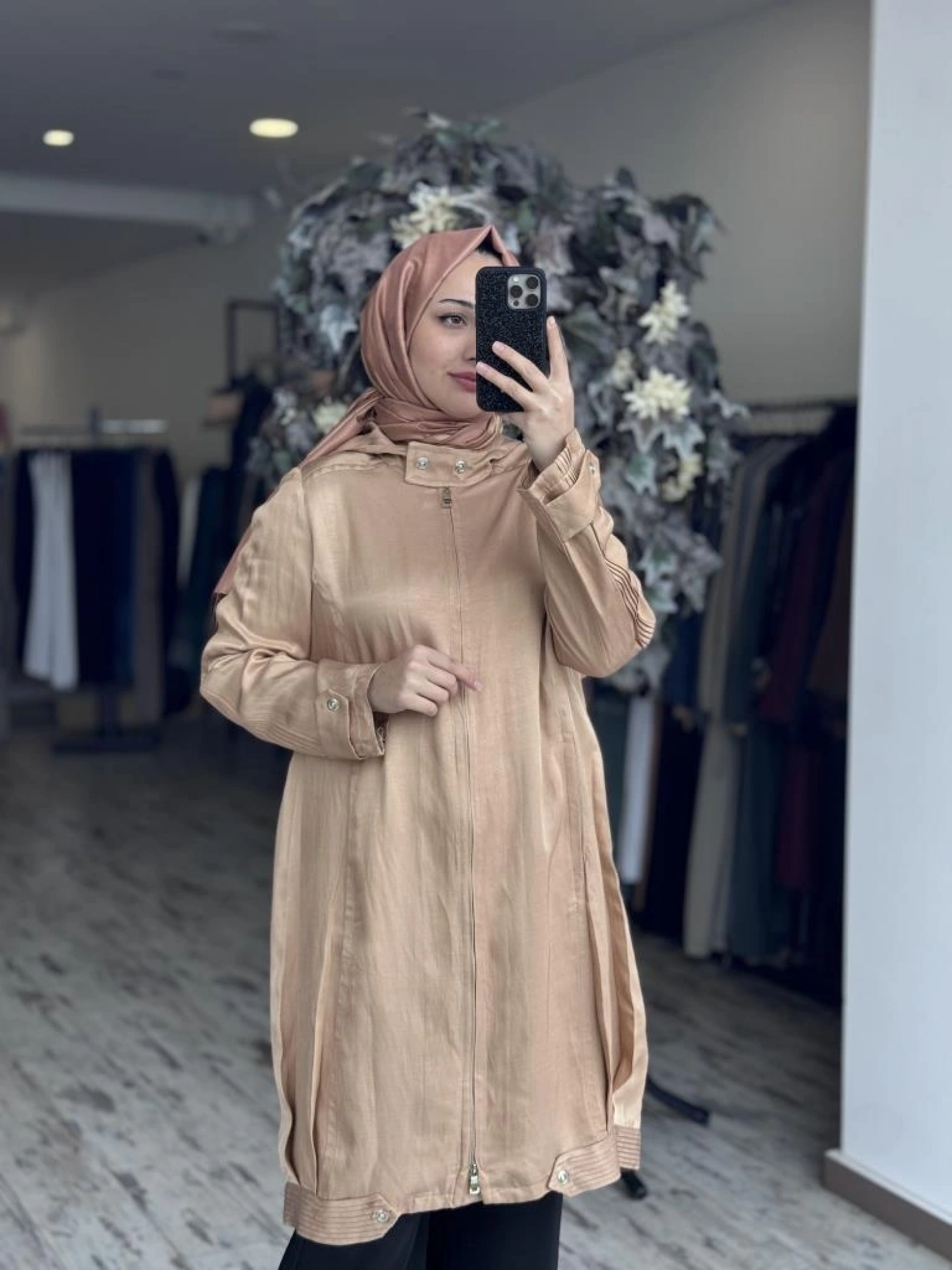 Misswhence Kolları Nervürlü Chanel Keten Kap 37404