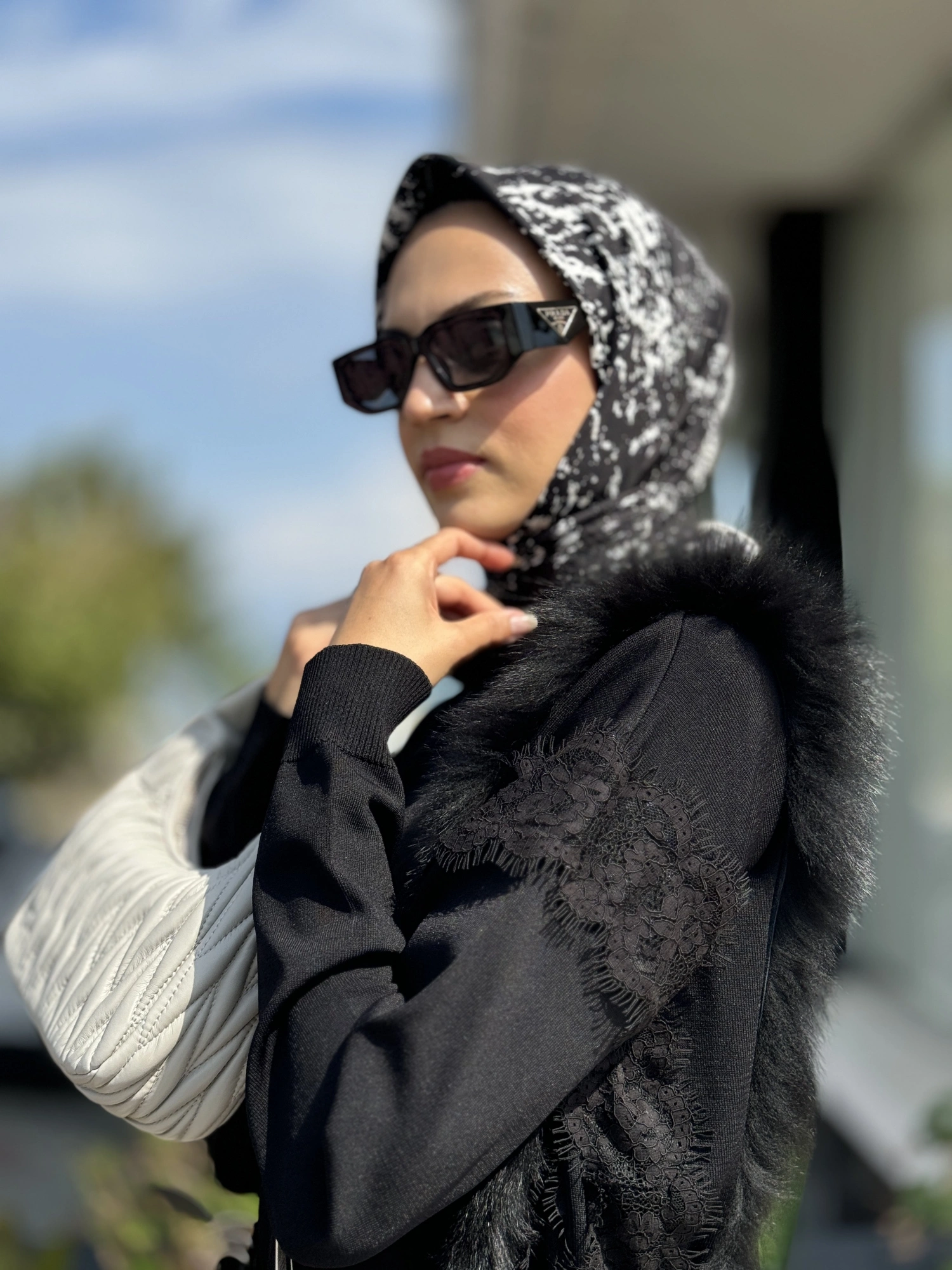 Misswhence Kürk Detaylı Triko Elbise 36805